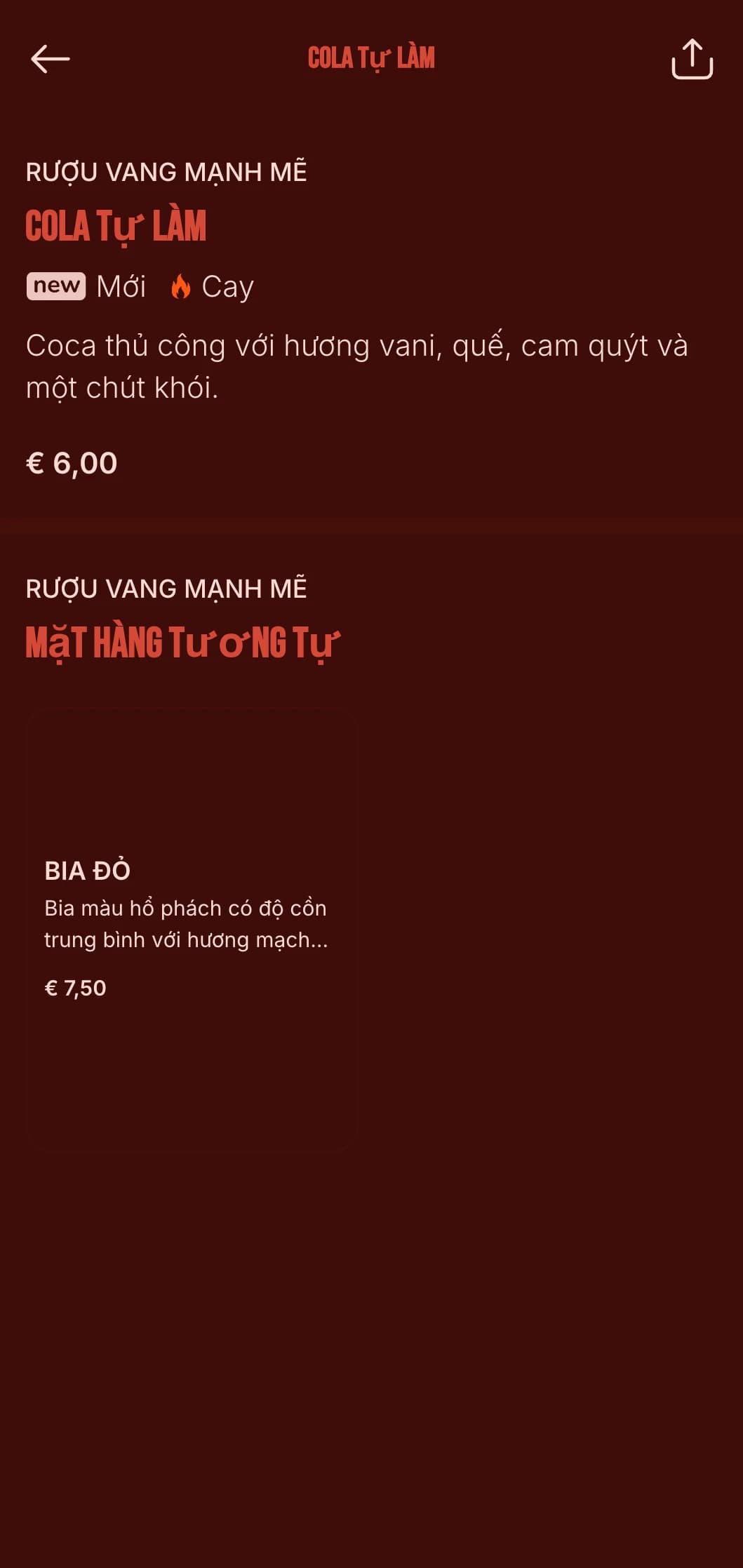 Thiết kế màu đỏ đậm với các yếu tố ngọn lửa dành cho nhà hàng thịt nướng có bia thủ công và rượu whisky.