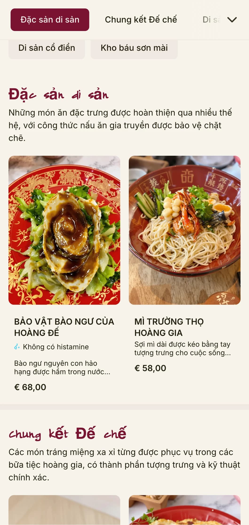 Thiết kế thực đơn Trung Hoa sang trọng lấy cảm hứng từ đồ sơn mài truyền thống, với màu sắc phong phú dành cho ẩm thực truyền thống và những dịp đặc biệt.