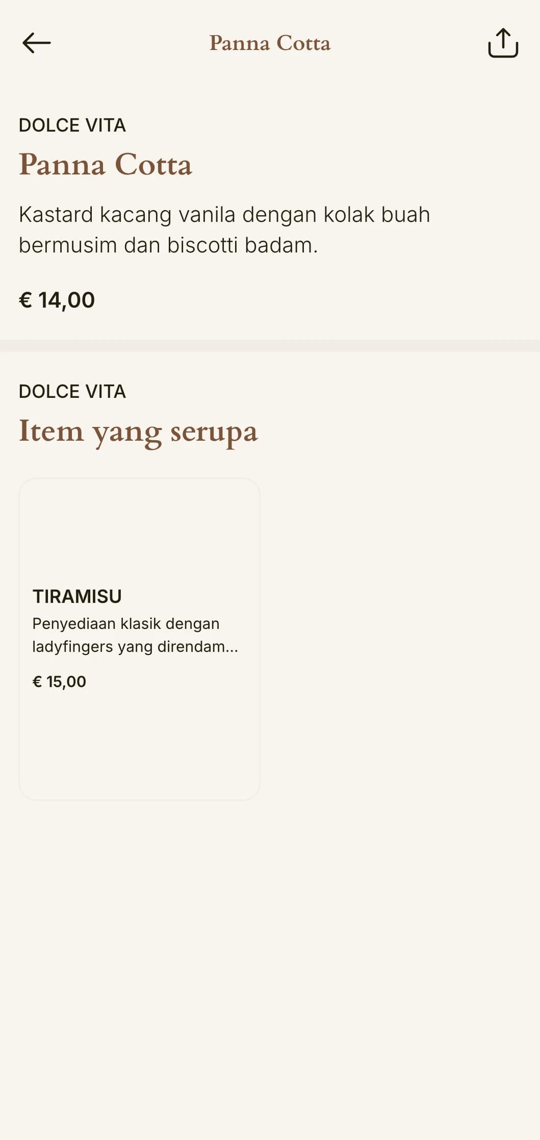 Menu makan malam yang hangat dan mengundang yang diilhamkan oleh estetika Tuscan, menampilkan rona terracotta dan unsur Itali klasik.