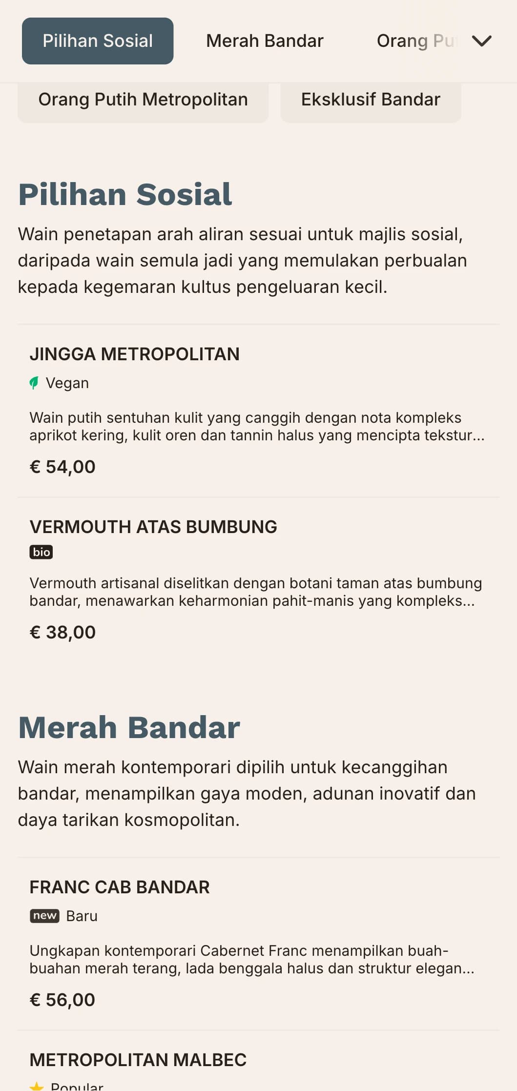 Templat senarai wain yang diilhamkan oleh bandar dengan elemen seni bina dan estetika kontemporari yang anggun, sesuai untuk bar wain bandar dan tempat makan moden.
