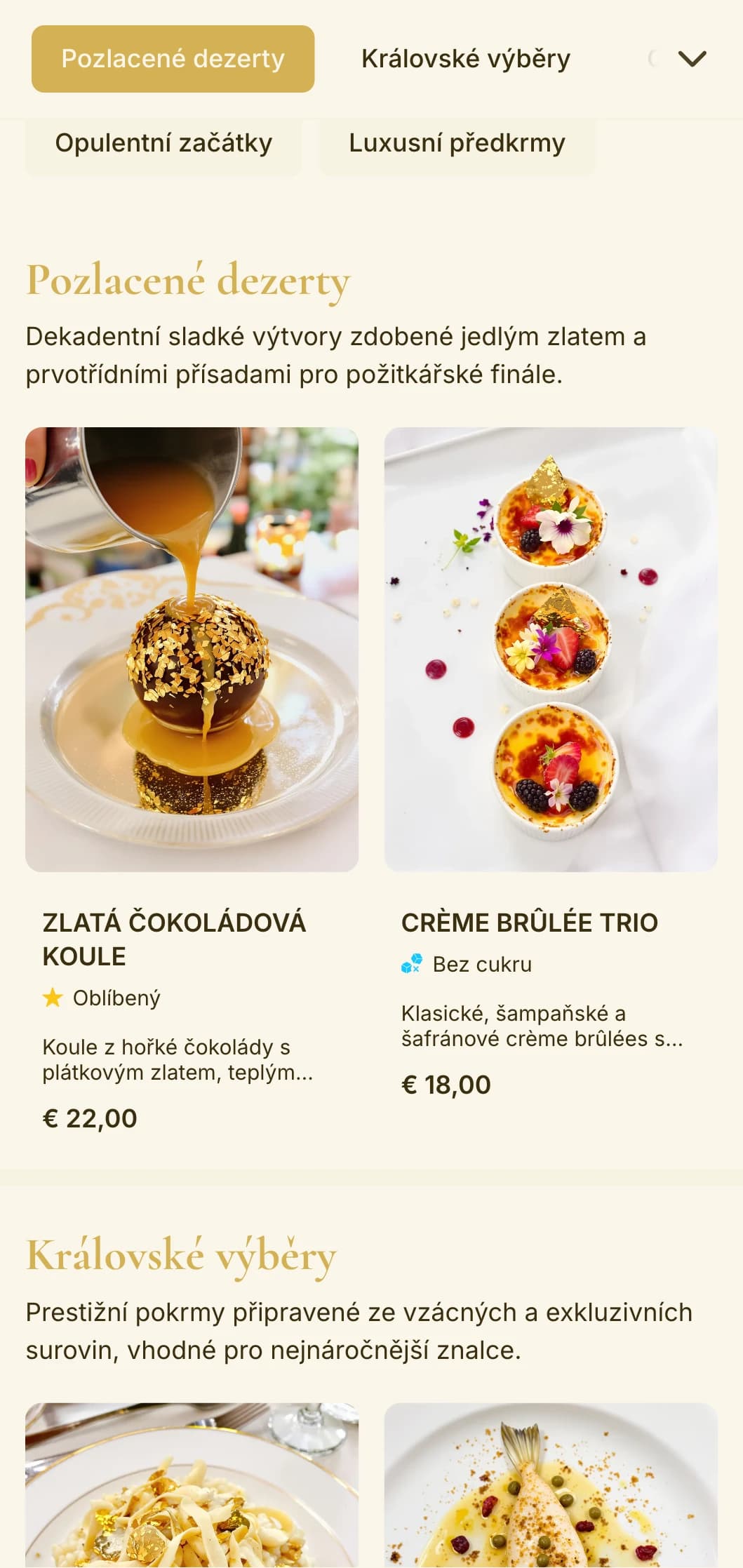 Opulentní design se zlatým motivem vyzařuje luxus a exkluzivitu a je ideální pro luxusní podniky a slavnostní příležitosti.