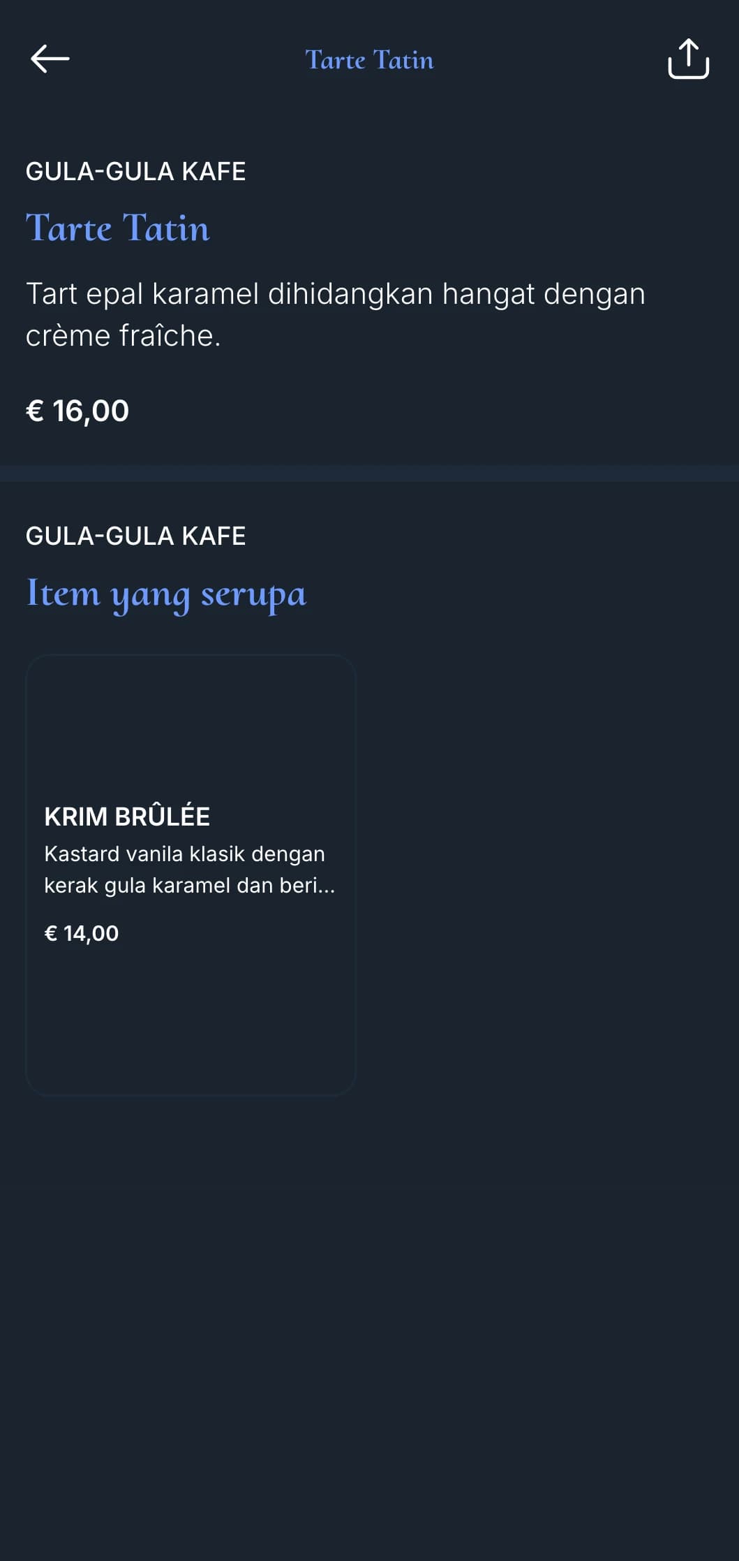 Menu makan malam berinspirasikan Perancis yang menawan dengan unsur bistro klasik dan aksen biru laut, sesuai untuk masakan Perancis.