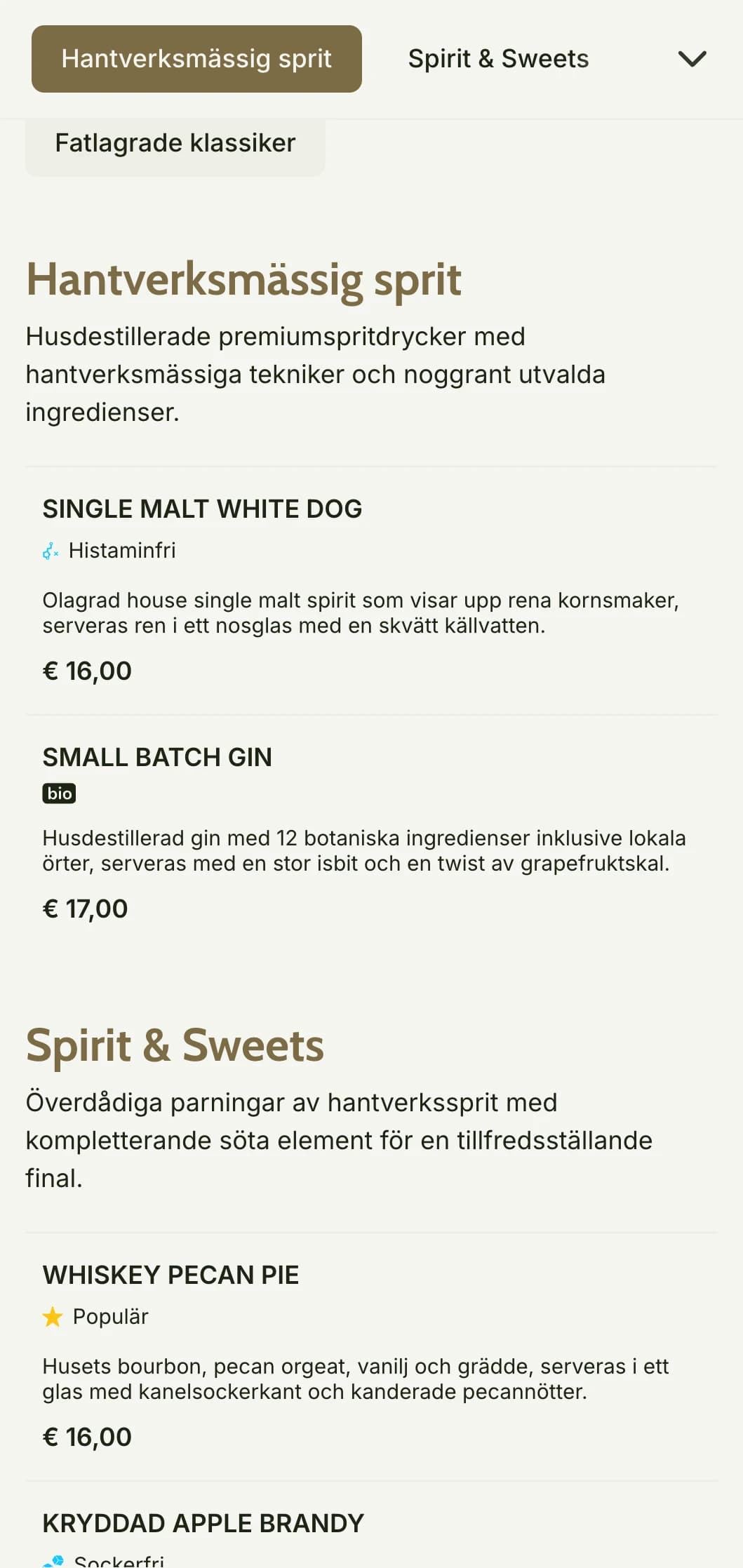 En rustik, hantverksmässig design för hantverksdestillerier och barer med fokus på spritdrycker med varma jordnära toner och texturerade element.