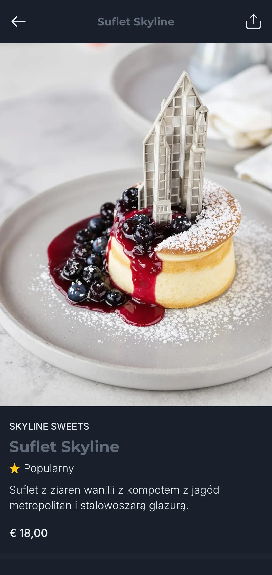 Wyrafinowana koncepcja miejska z chłodnymi odcieniami łupków i elementami architektonicznymi dla współczesnych miejskich restauracji.