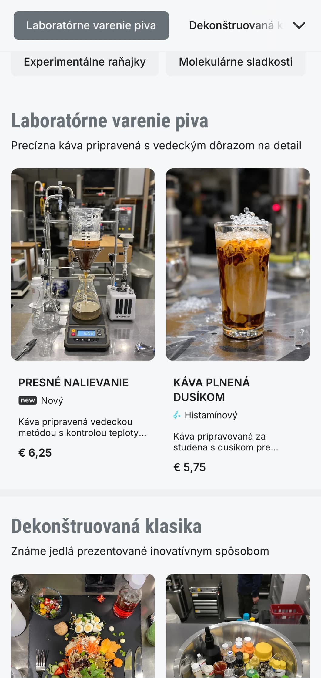 Dizajn inšpirovaný surovým betónom pre laboratóriá a pražiarne špeciálnej kávy.