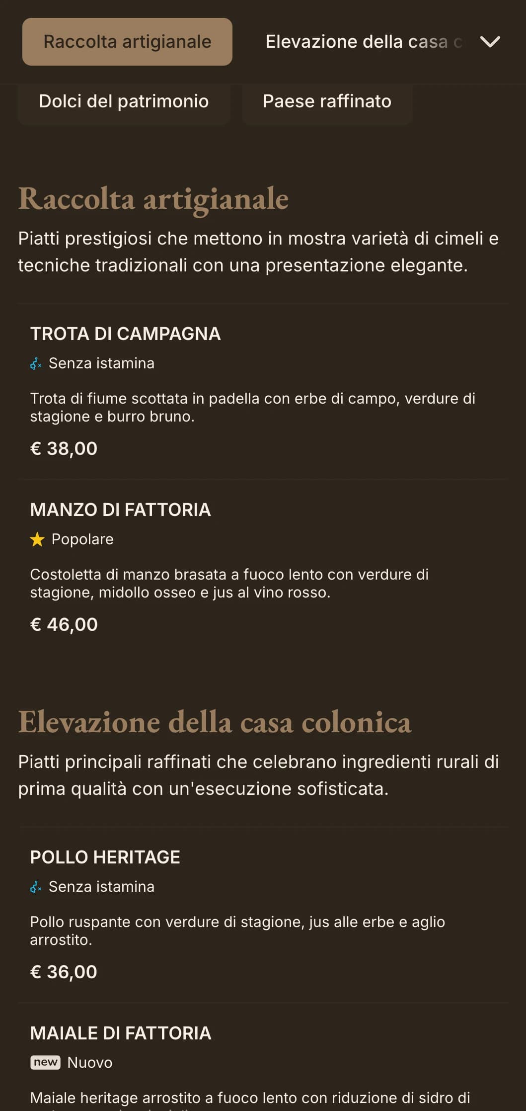 Sofisticata interpretazione dell'eleganza country con raffinati elementi rustici e caldi accenti di lusso.