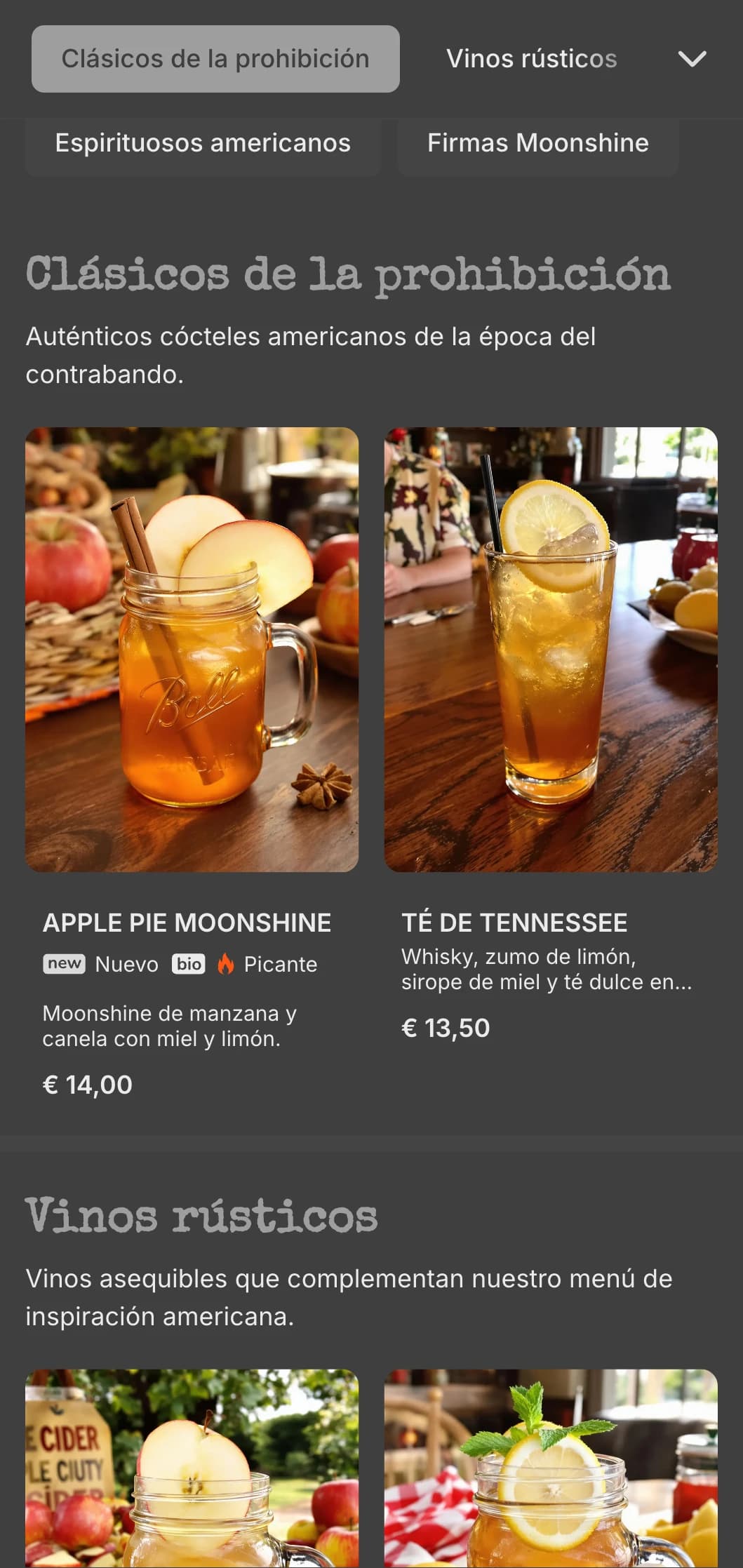 Diseño vintage gris con elementos de la prohibición para bares de bebidas alcohólicas estadounidenses.