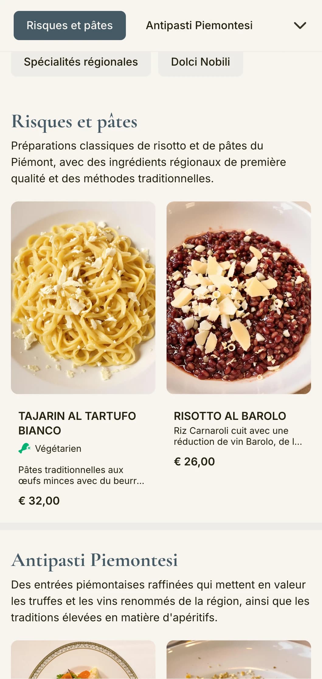 Un design sophistiqué avec des motifs de truffes et de vins célébrant les traditions culinaires renommées du Piémont.