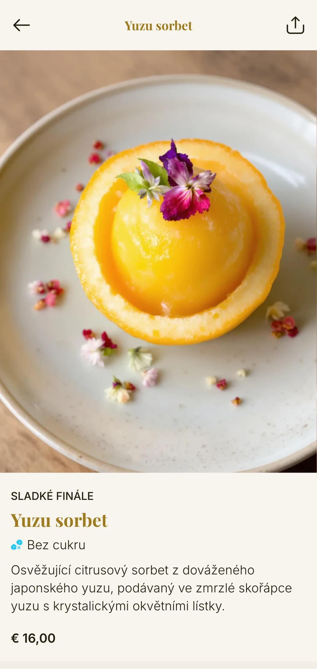 Rafinovaný zážitek z japonského stolování s klasickou elegancí, s jemnou serifovou typografií a akcenty třešňových květů na jemném krémovém pozadí.