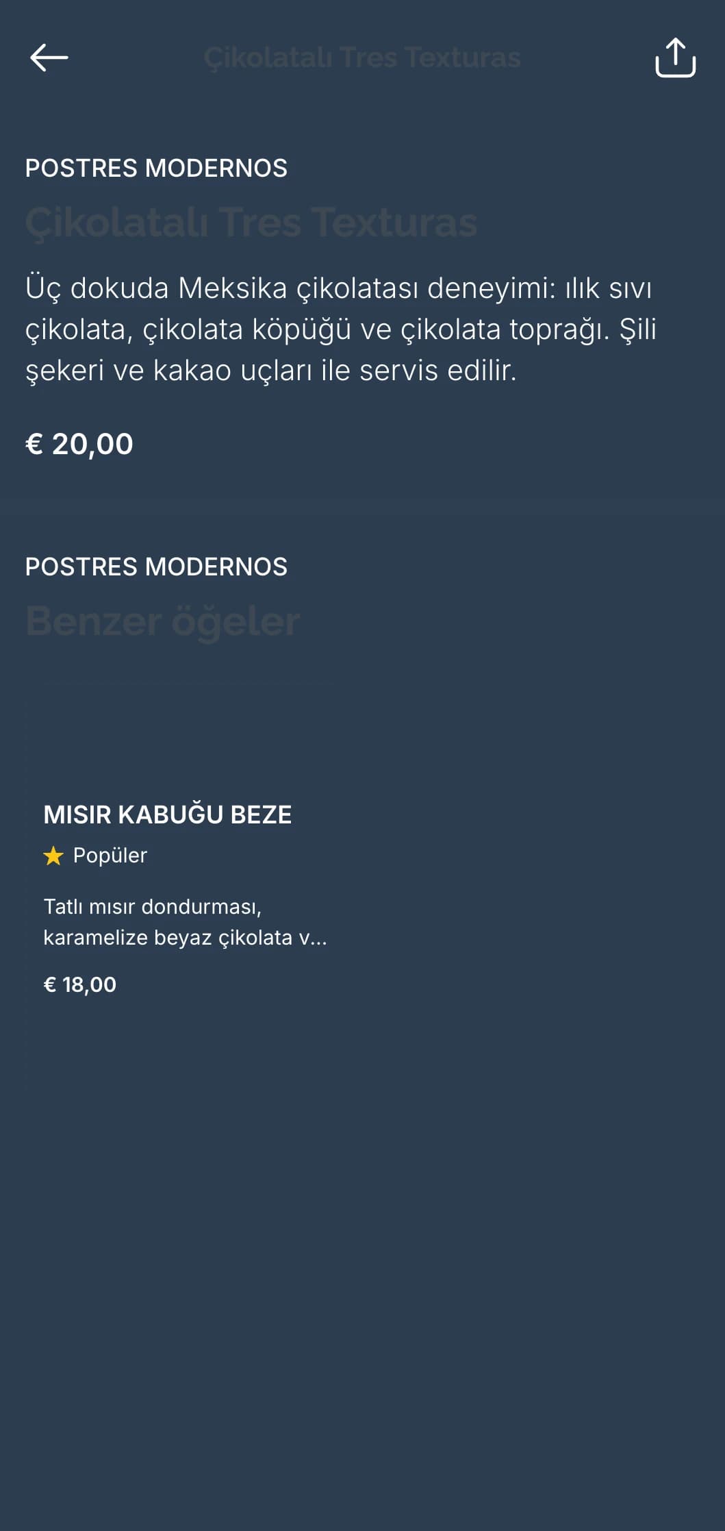 Temiz çizgiler, minimalist estetik ve füzyon mutfağı ile çağdaş Meksika yemek menüsü zarif, abartısız bir formatta sunuluyor.