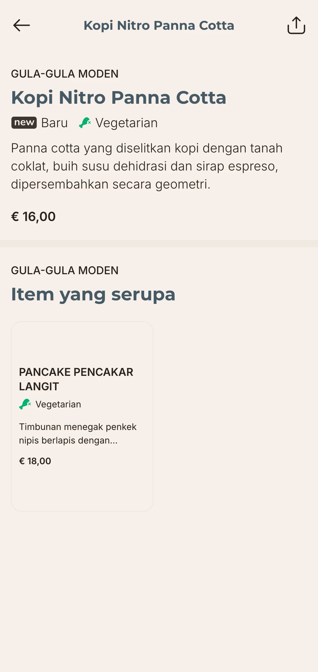 Hidangan sarapan kontemporari untuk penduduk bandar, menampilkan persembahan yang cekap dan kombinasi rasa yang berani.