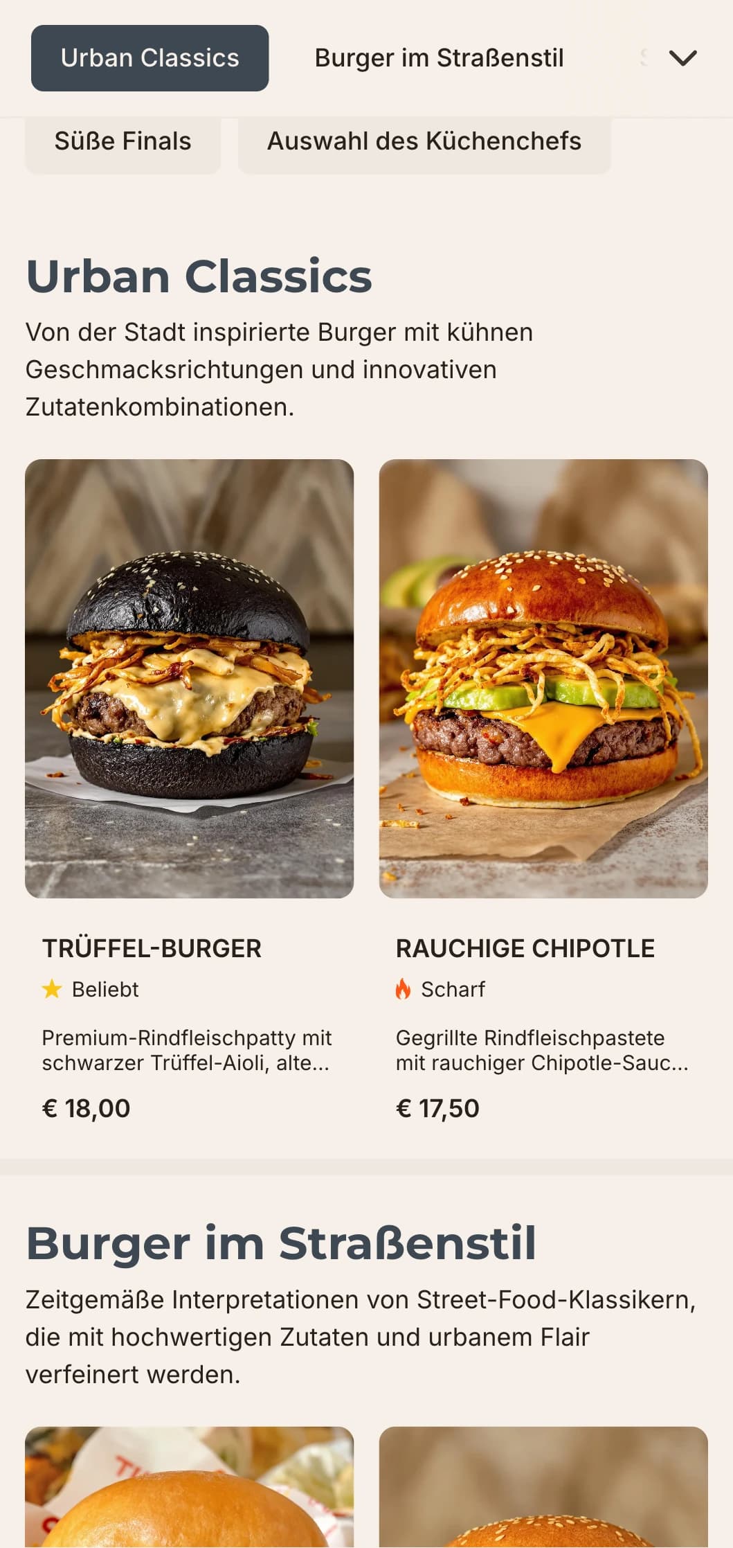 Schlichtes, modernes Burgerbar-Design mit minimalistischer Typografie und industriell inspirierten Elementen für den urbanen Food-Liebhaber.