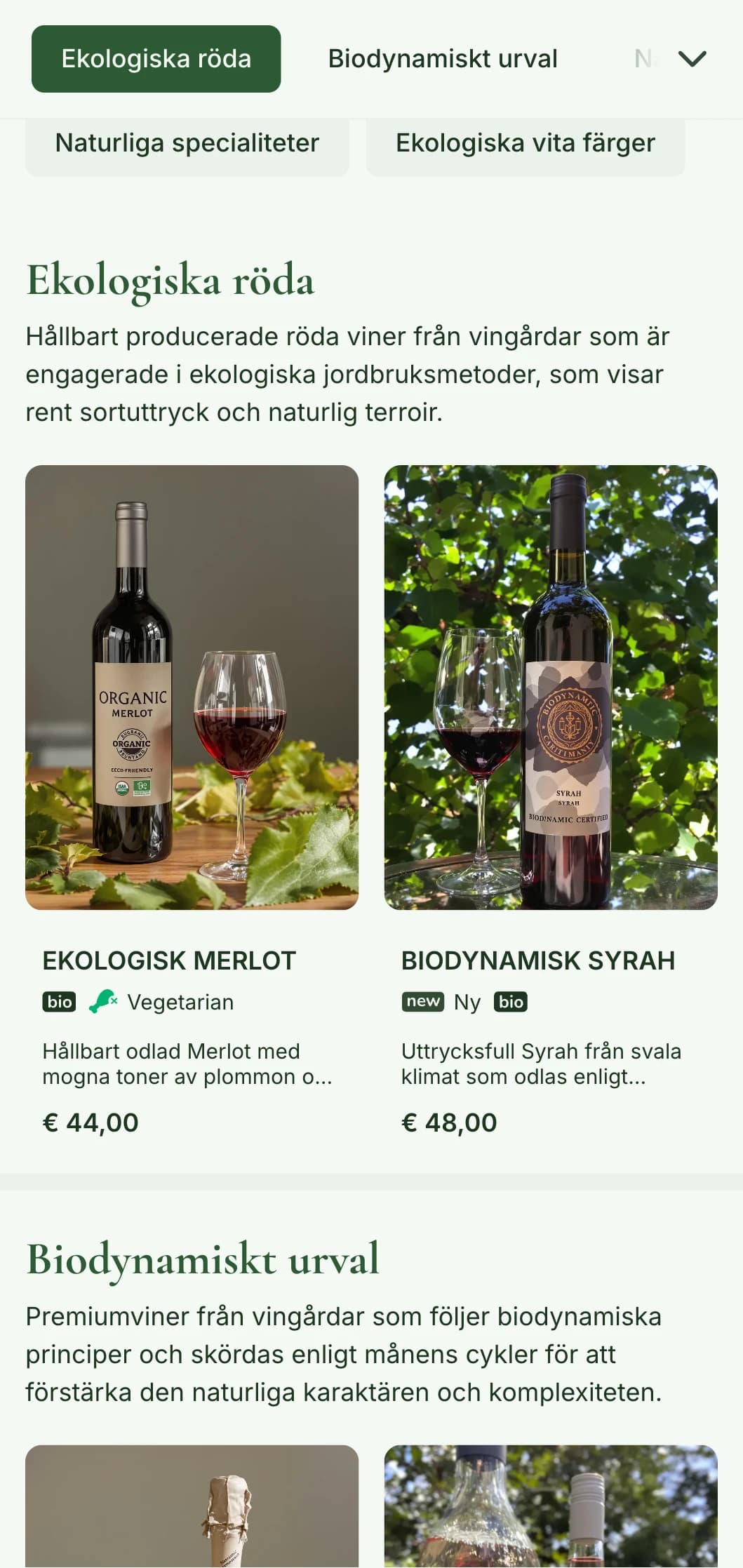 Naturinspirerad mall för vinlista med jordnära toner och botaniska element, perfekt för ekologiska vinutbud och restauranger som serverar från gård till bord.
