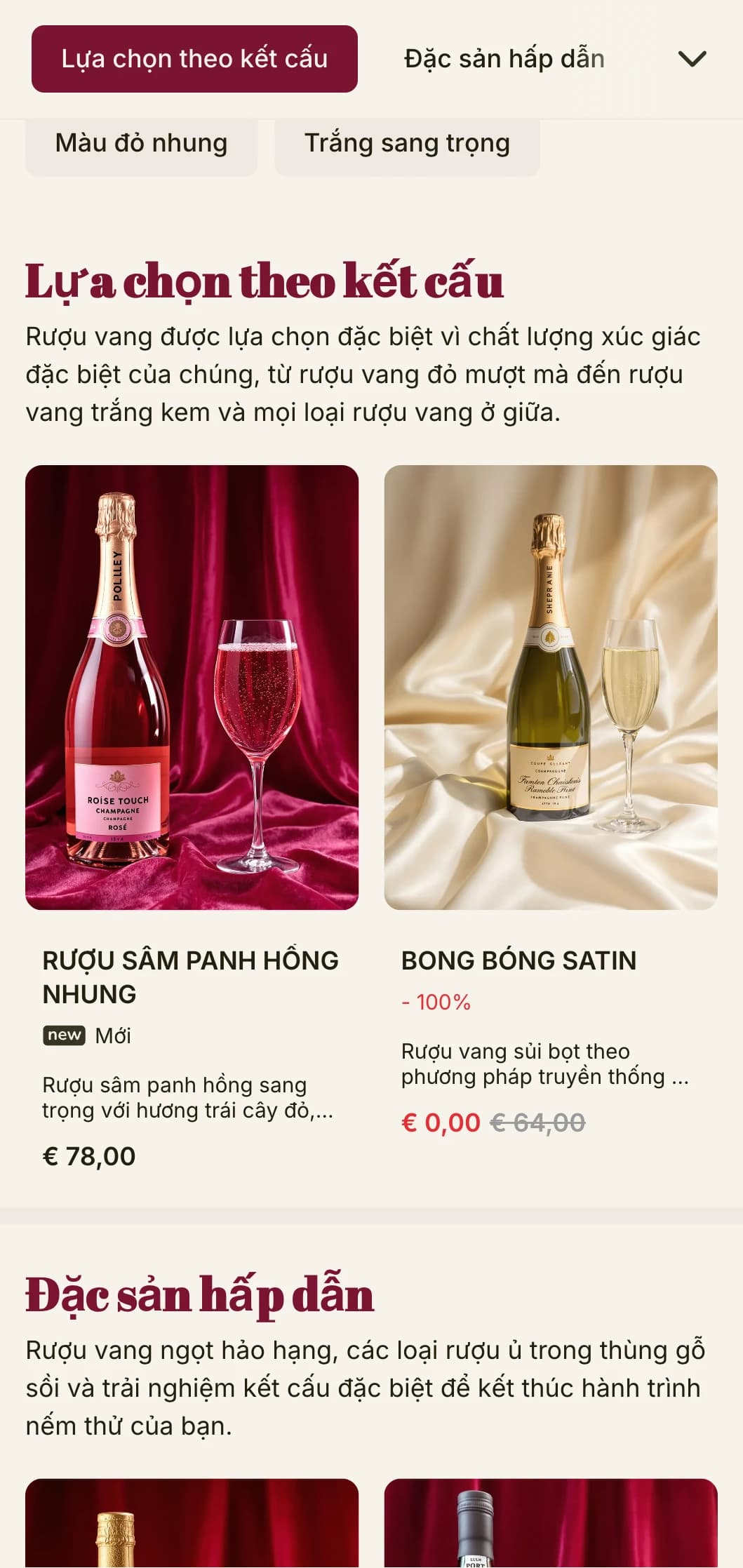 Mẫu danh sách rượu vang sang trọng ấn tượng với điểm nhấn màu đỏ đậm và kiểu chữ tinh tế, lý tưởng cho các phòng chờ rượu vang cao cấp và địa điểm tổ chức tiệc tối.