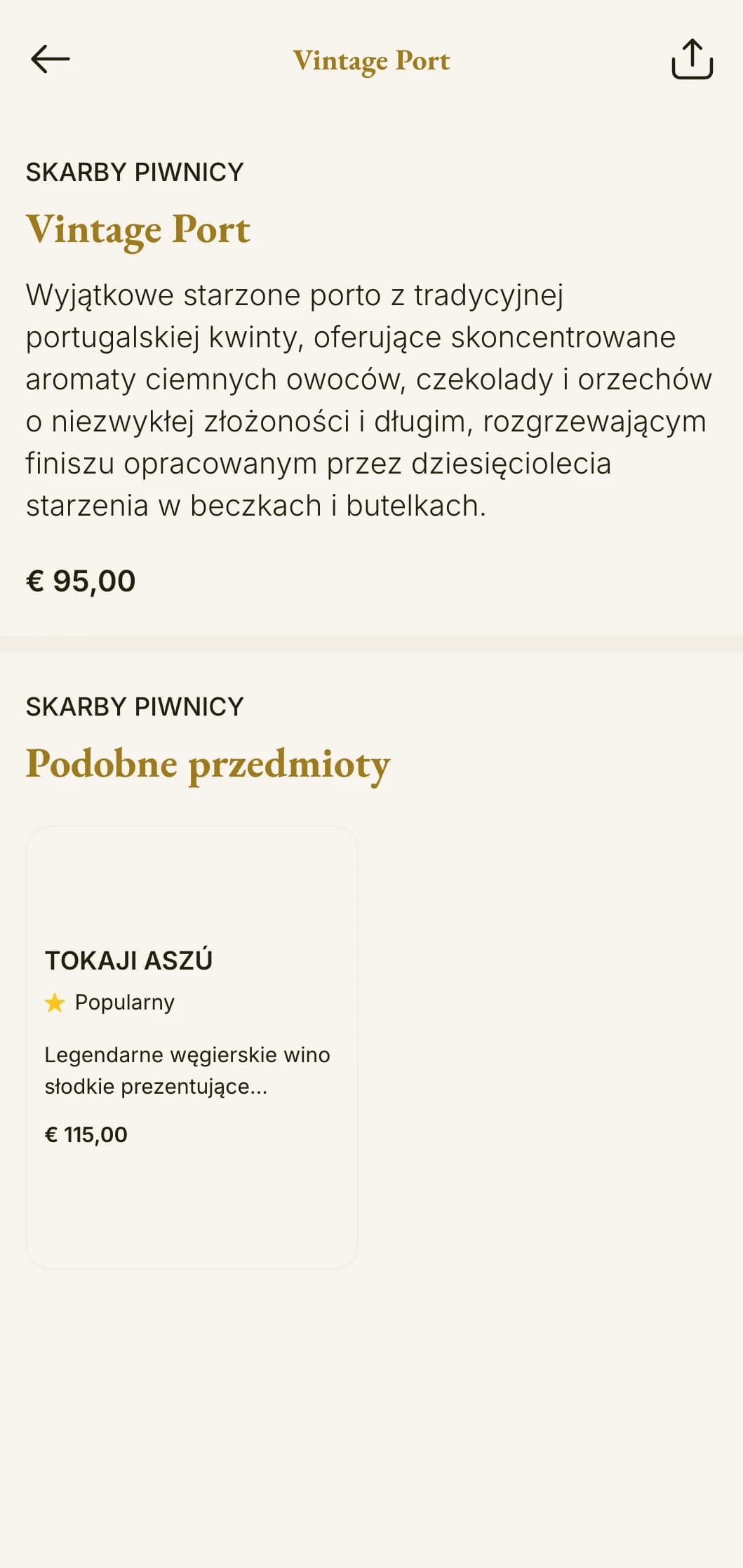 Ciepły, tradycyjny szablon karty win z bursztynowymi akcentami i elementami dziedzictwa, idealny dla uznanych winiarni i klasycznych restauracji.