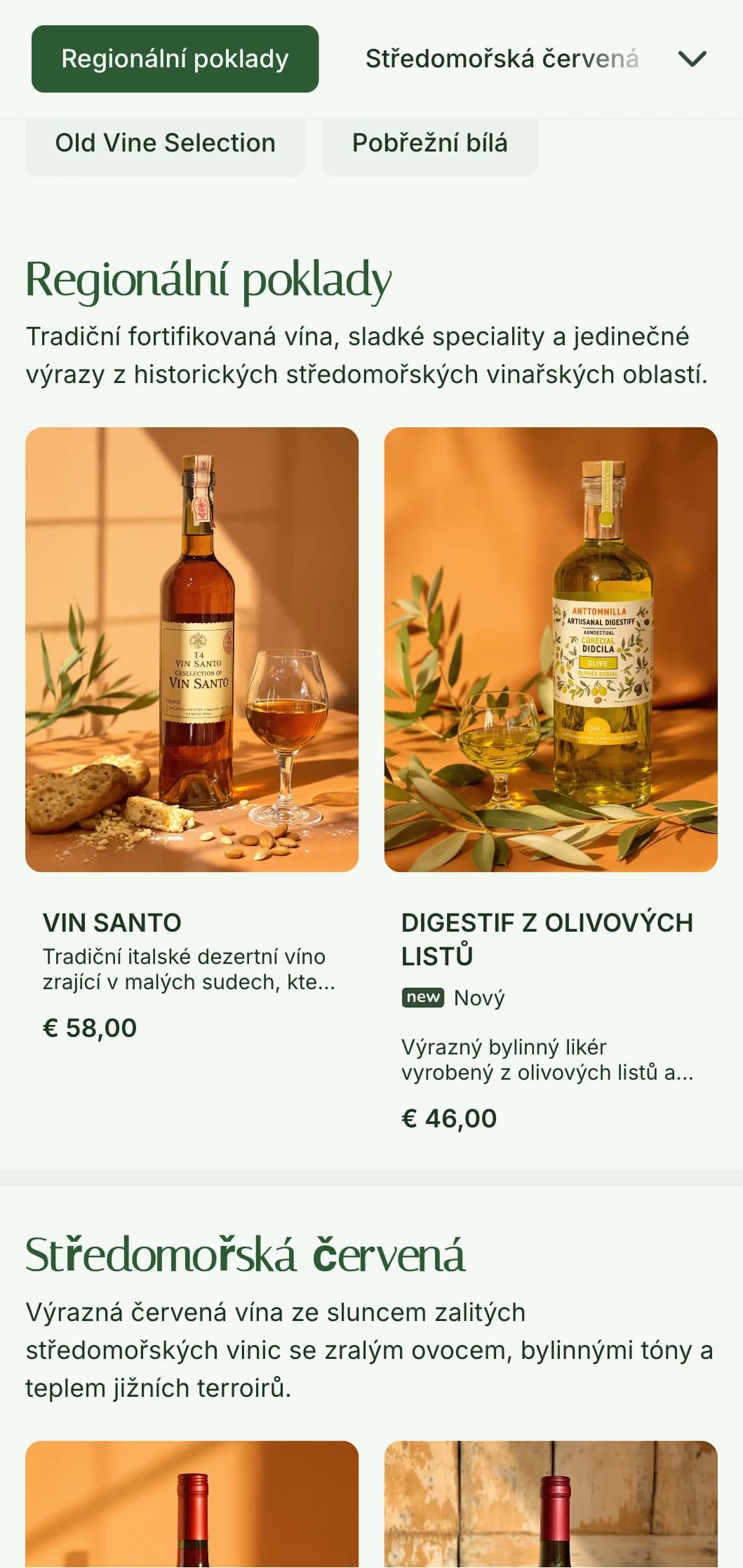 Šablona vinného lístku se středomořskou olivovou tématikou a zemitými zelenými tóny, ideální pro rustikální italské restaurace a vinné zahrady.