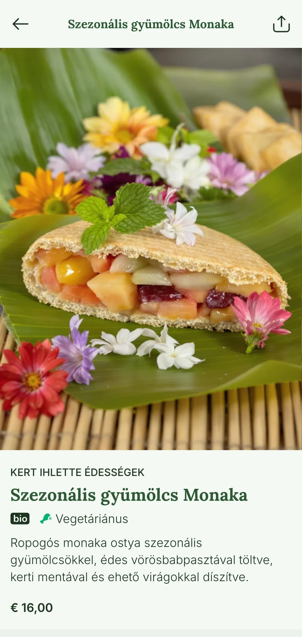 Földies, természetes sushi menü design bambusz ihlette elemekkel és friss zöld színpalettával az autentikus japán étkezéshez.