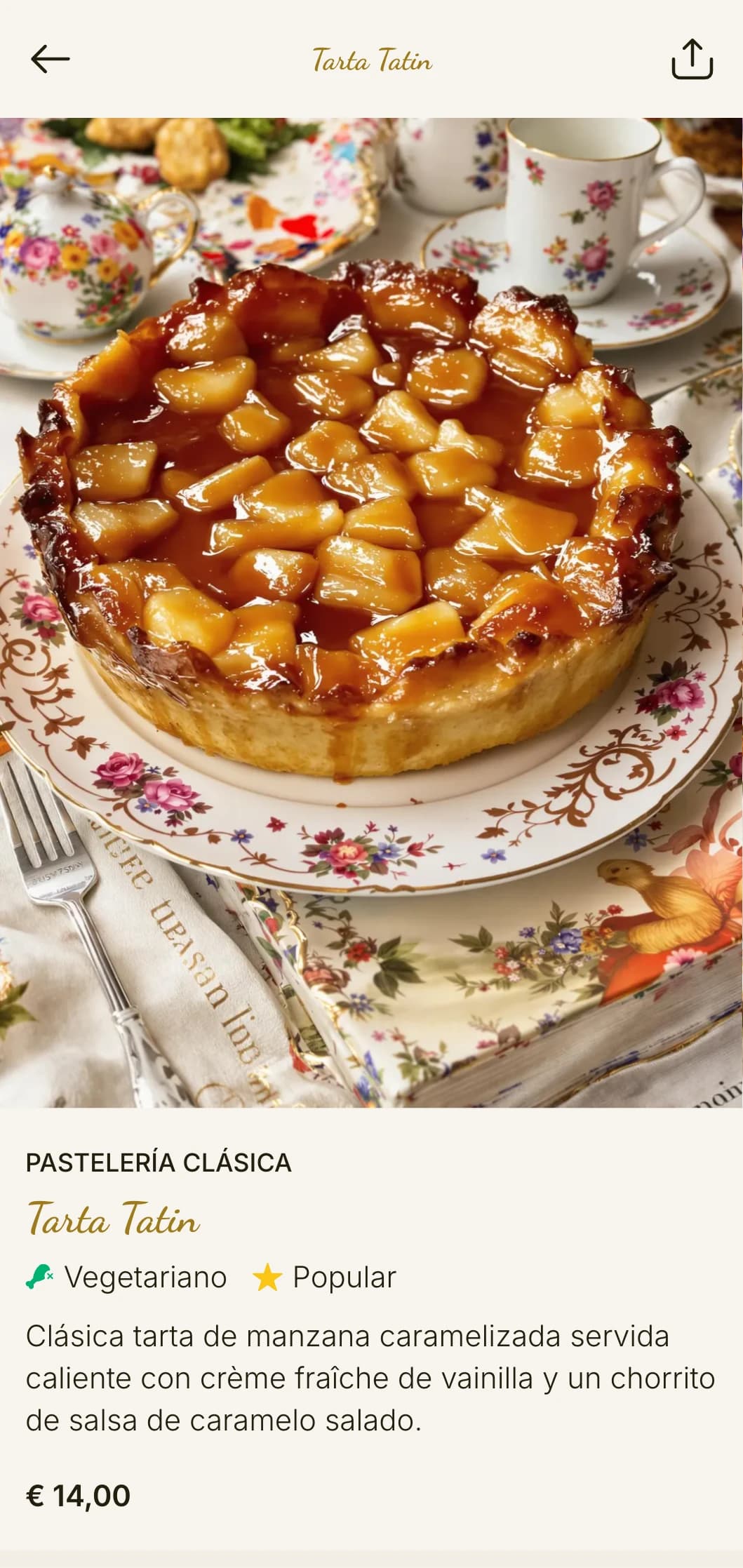 Elegante plantilla de brunch de inspiración francesa con elementos vintage, ideal para cafeterías y salones de té dedicados a la repostería.