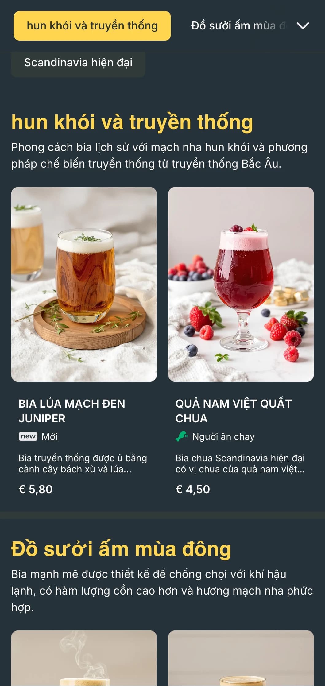 Thiết kế tối giản và sạch sẽ theo phong cách Scandinavia với tông màu mát mẻ và cách bố trí đơn giản, tiện dụng cho các quán bia hiện đại.