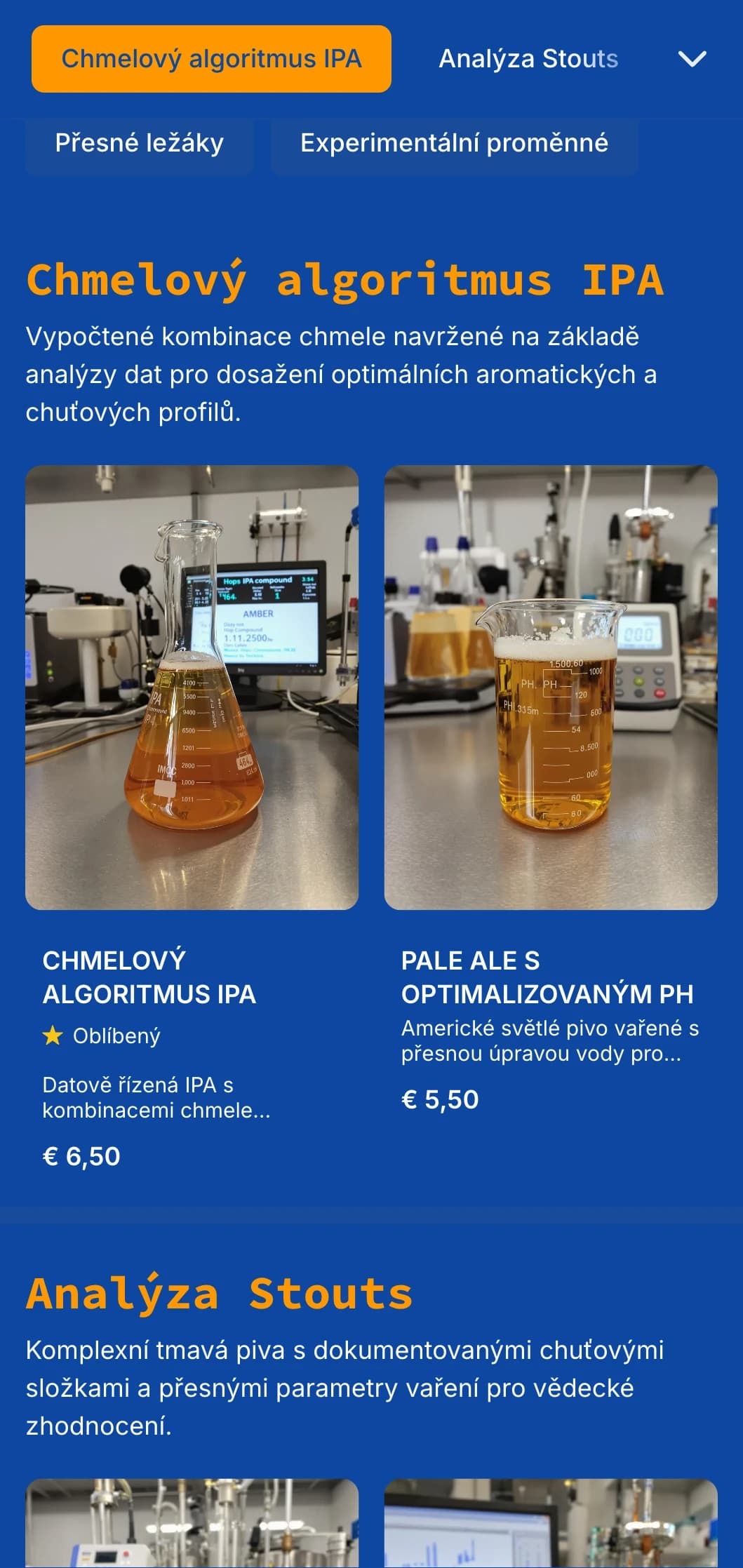 Technický a přesný design s estetikou plánů a prvky vizualizace dat, ideální pro pivovarnické společnosti, které zdůrazňují vědecké procesy.