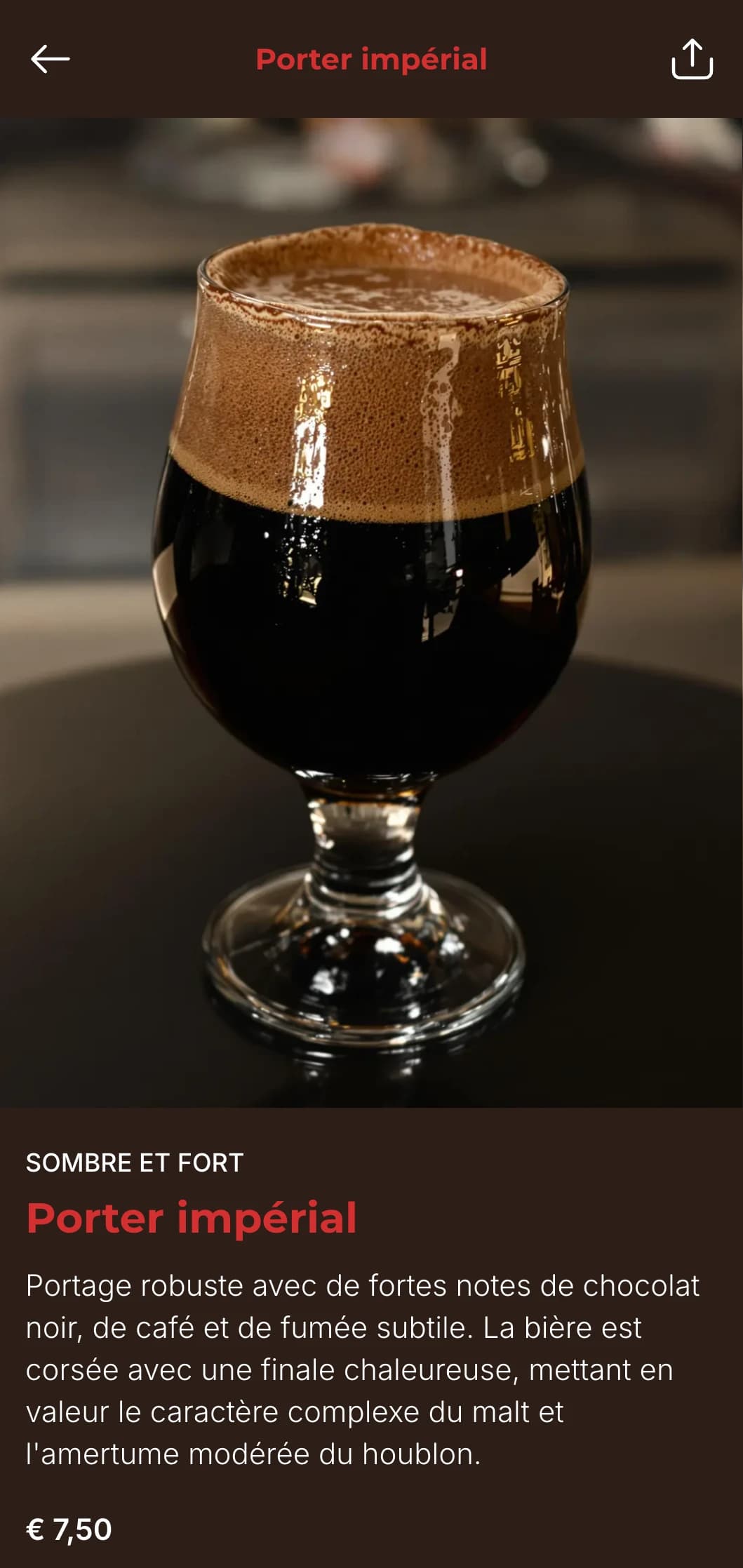 Un modèle rustique pour les établissements de bière artisanale, avec des tons chauds de bois et une mise en page d'inspiration vintage, parfaite pour présenter les bières artisanales.