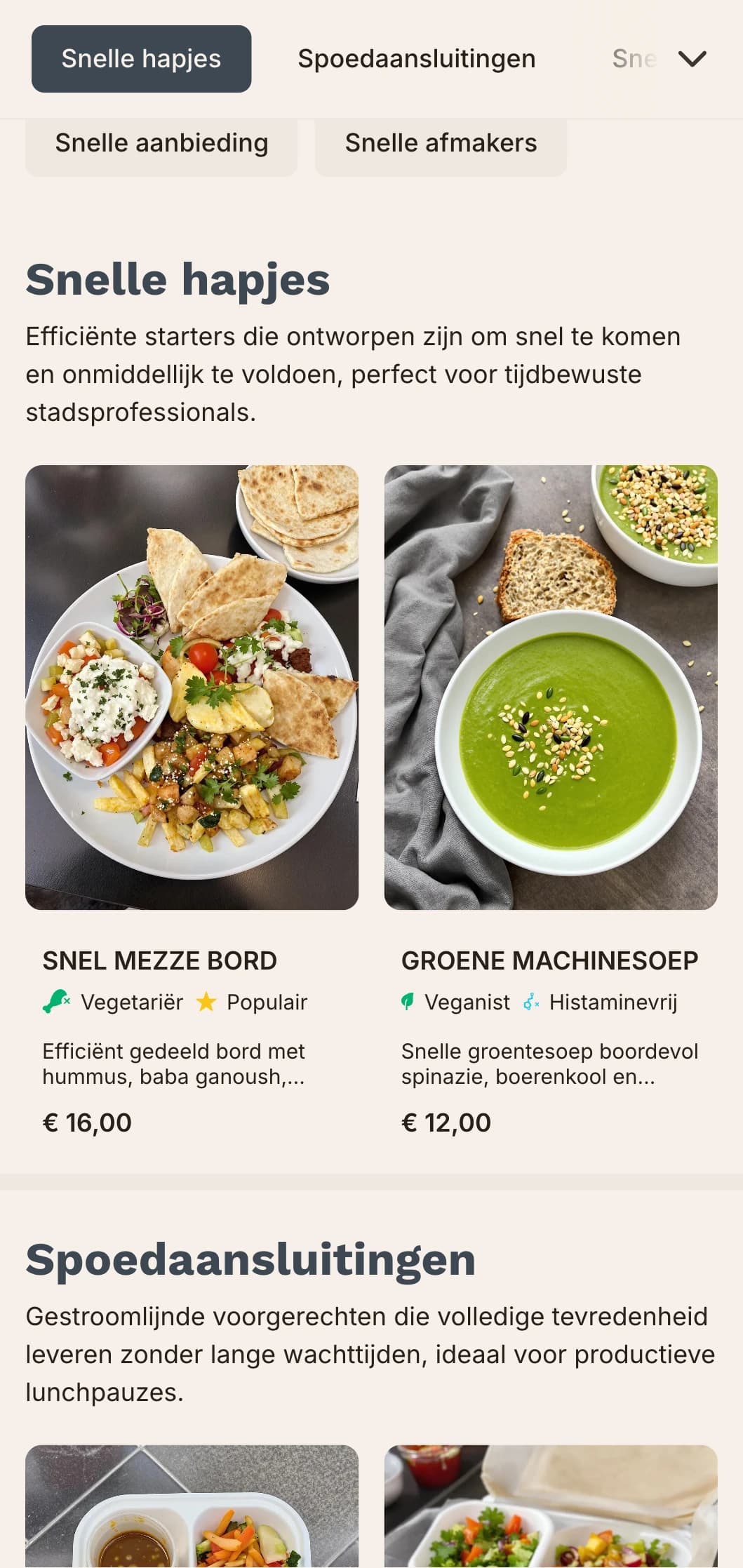 Efficiënt, stedelijk geïnspireerd lunchmenu-ontwerp met krachtige typografie en duidelijke organisatie, ideaal voor drukke stadsrestaurants die werkende professionals met beperkte lunchtijd bedienen.