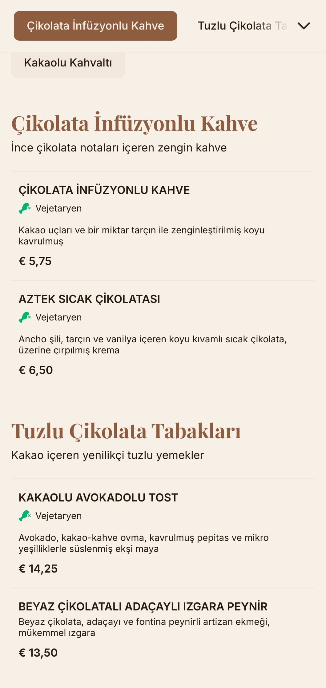 Çikolata kafeleri ve tatlı dükkanları için zengin dokulara sahip koyu kahverengi tasarım.