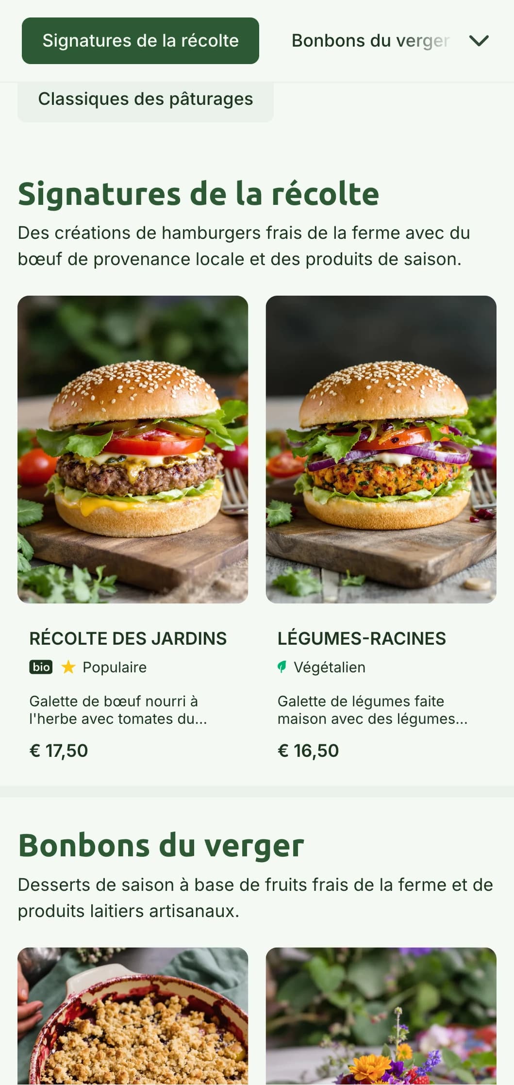 Concept de burger sain de la ferme à la table avec des légumes verts naturels et des éléments rustiques mettant en valeur la qualité des ingrédients.