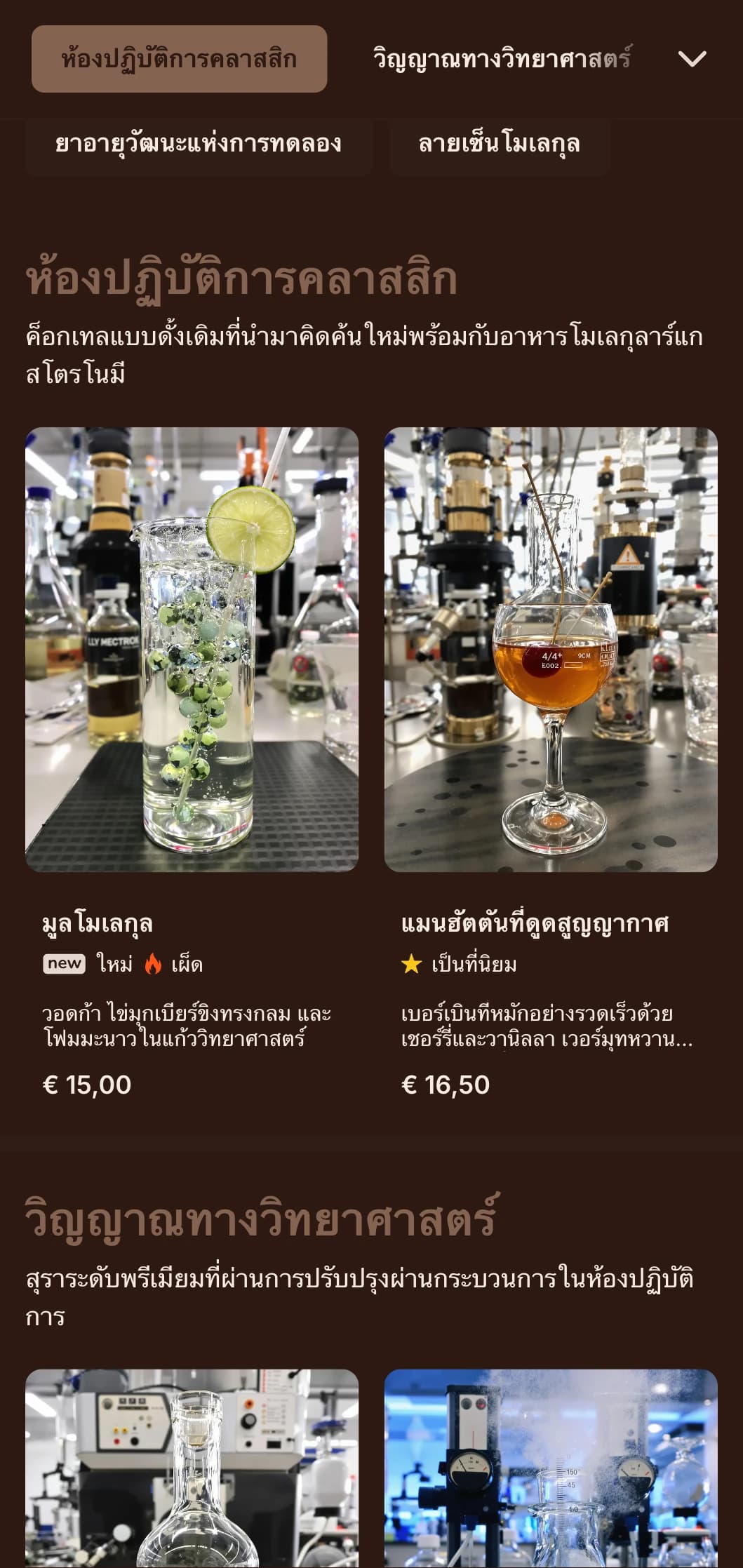 การออกแบบสีม่วงที่ได้รับแรงบันดาลใจจากความลึกลับพร้อมองค์ประกอบทางพฤกษศาสตร์สำหรับบาร์ค็อกเทลฝีมือ