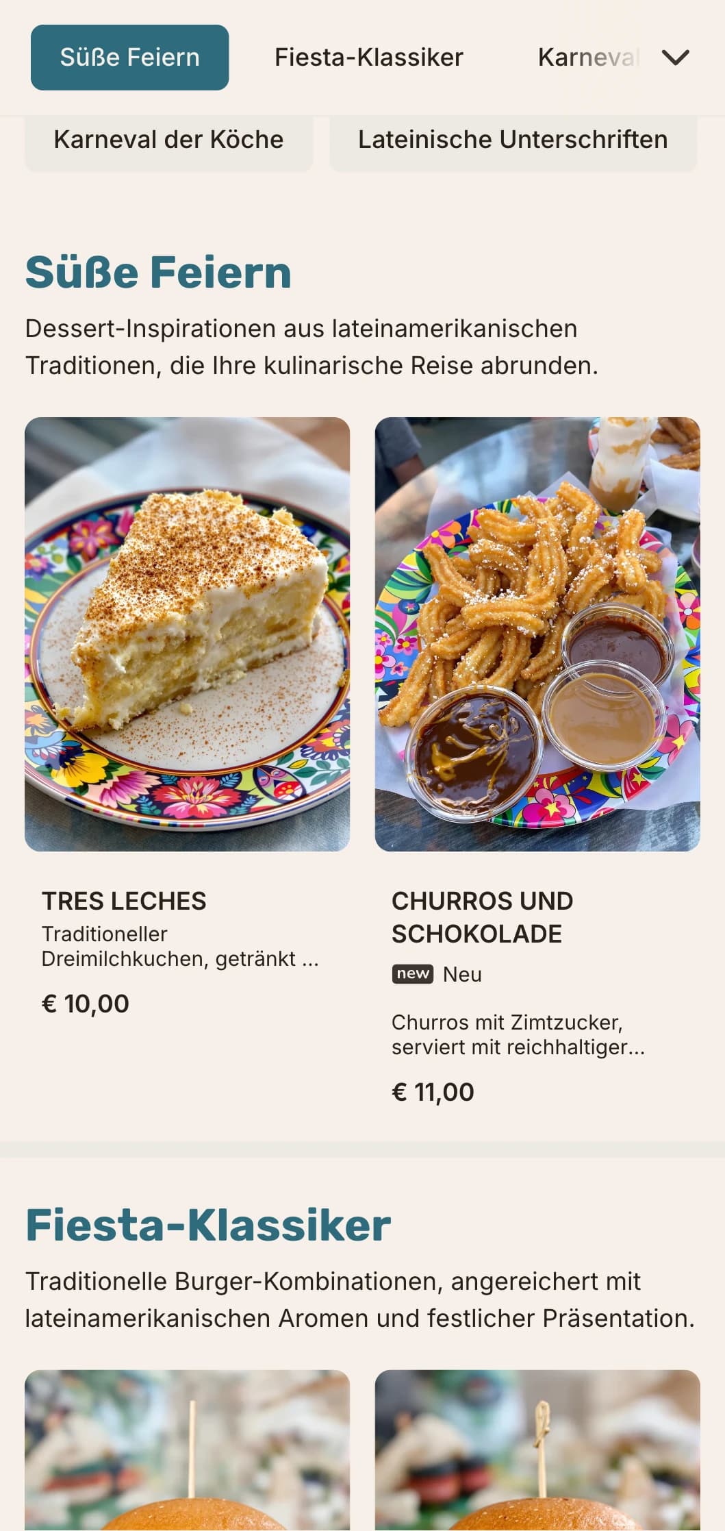 Lateinamerikanisch inspirierte Burger-Fusion mit lebhaften Aromen und festlicher Atmosphäre.