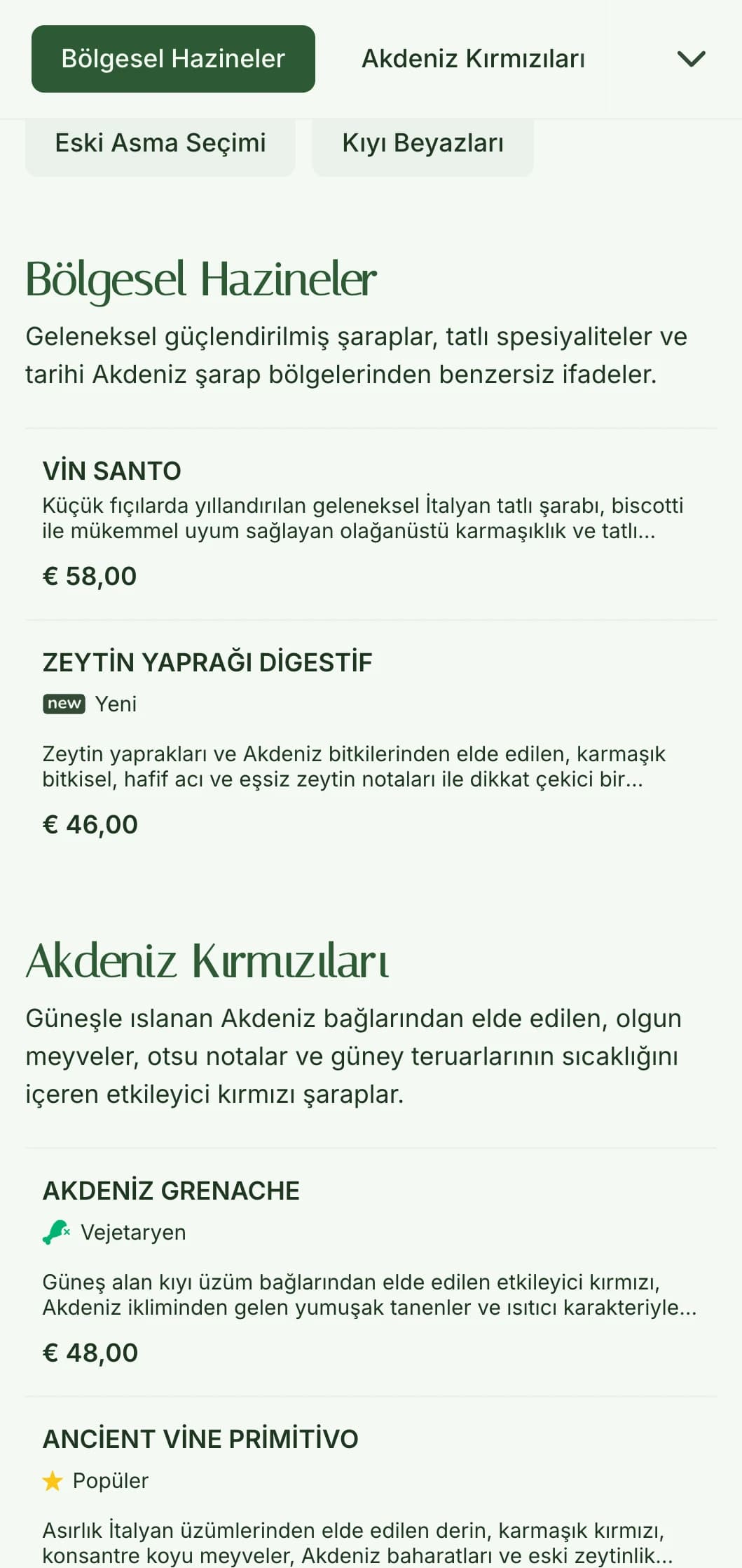 Rustik İtalyan restoranları ve şarap bahçeleri için mükemmel, toprak yeşili tonlarına sahip Akdeniz zeytin temalı şarap listesi şablonu.