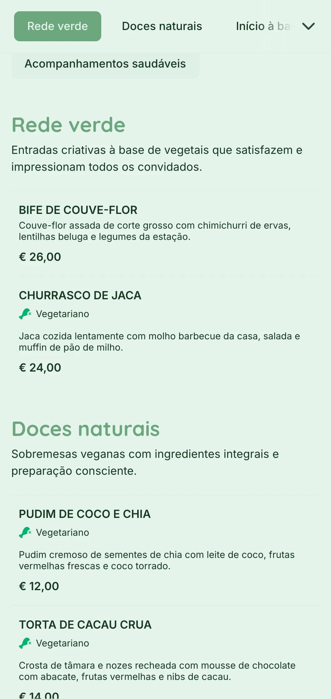 Serviço de bufê à base de vegetais frescos com foco em apresentações coloridas, culinária vegana inovadora e elementos sustentáveis para eventos preocupados com a saúde.