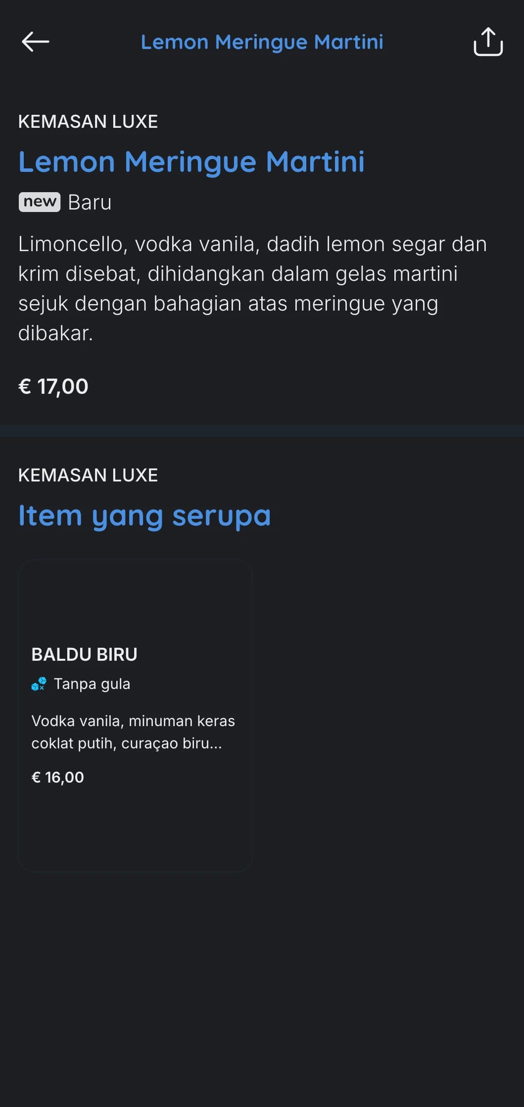 Reka bentuk kontemporari dengan tona sejuk untuk bar dan ruang istirahat hotel kelas atas yang menampilkan tipografi anggun dan aksen biru.