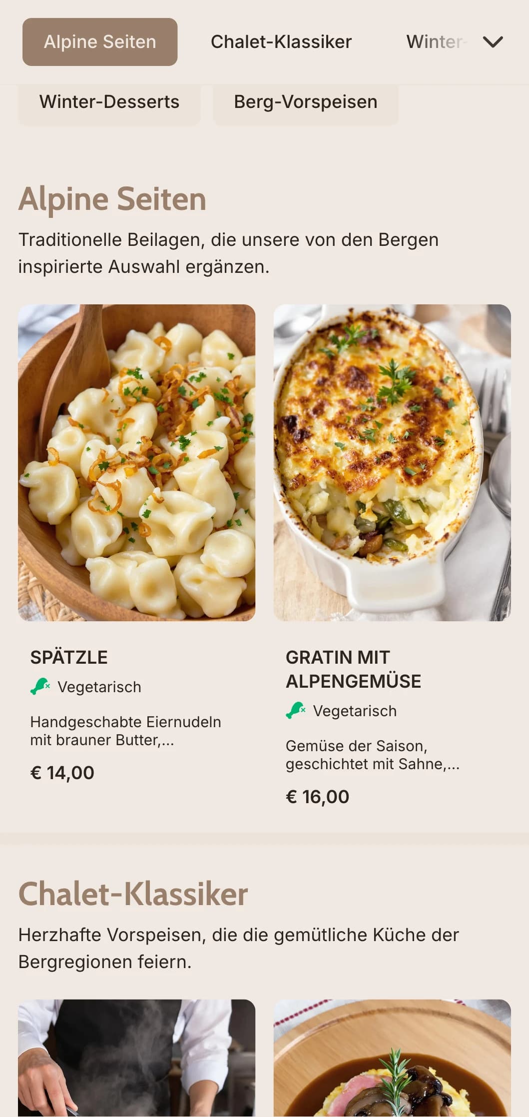 Gemütliches, von der Schweiz inspiriertes Catering mit Fondue, Raclette und deftiger Bergküche in rustikaler Aufmachung für Winterveranstaltungen und Skihütten.