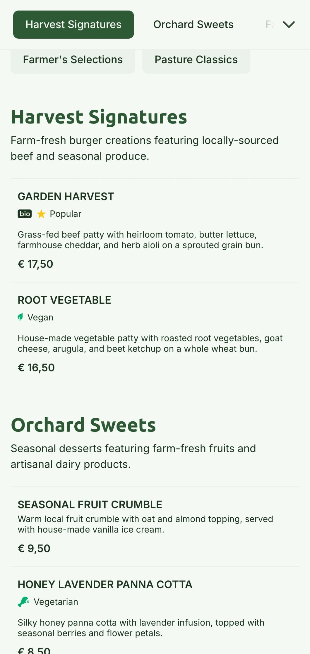 Wholesome farm-to-table burger concept with natural greens and rustic elements highlighting ingredient quality.