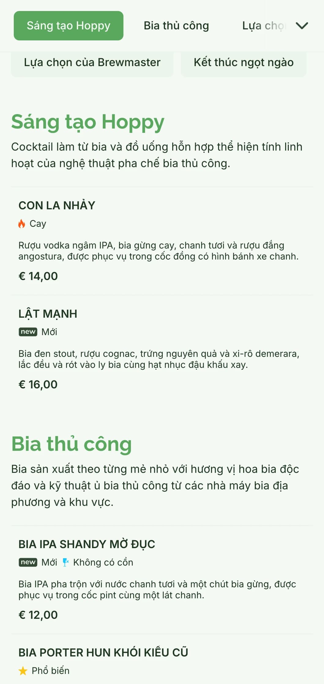 Thiết kế thực đơn mộc mạc nhưng tinh tế dành cho các quán bia thủ công và quán bia thủ công, với tông màu tự nhiên và họa tiết lấy cảm hứng từ gỗ.
