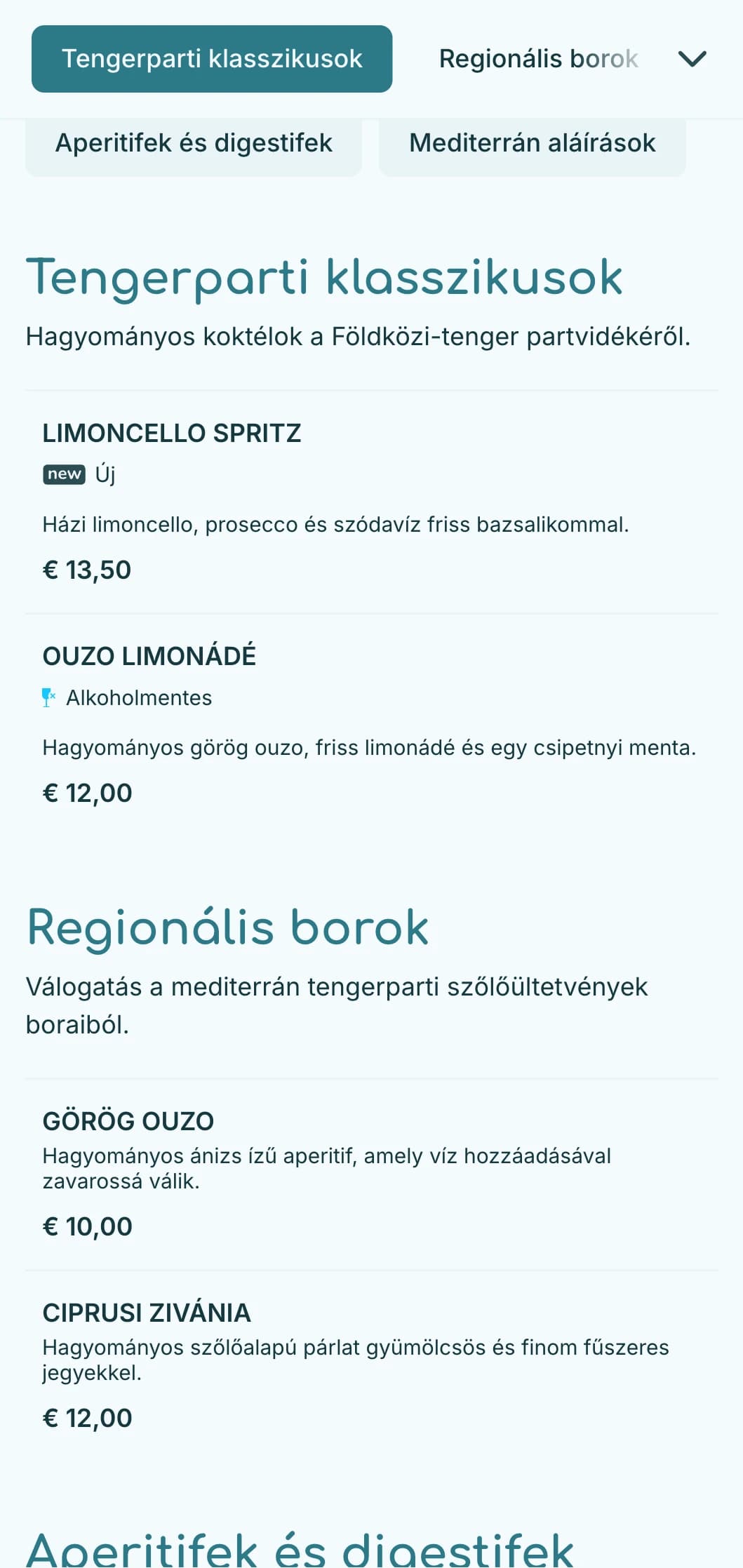 A mediterrán vizek által inspirált frissítő kék paletta tengerparti helyszínekhez.