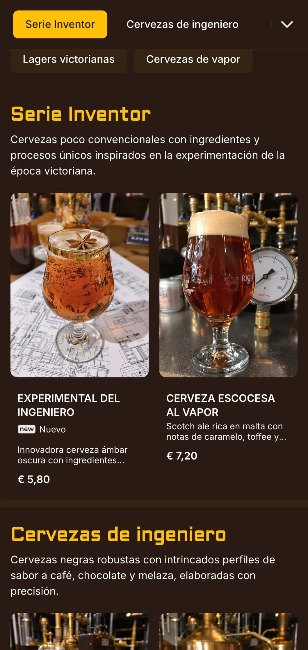 Fusión victoriano-industrial con acentos de latón y estética mecánica, perfecta para cervecerías temáticas con carácter.