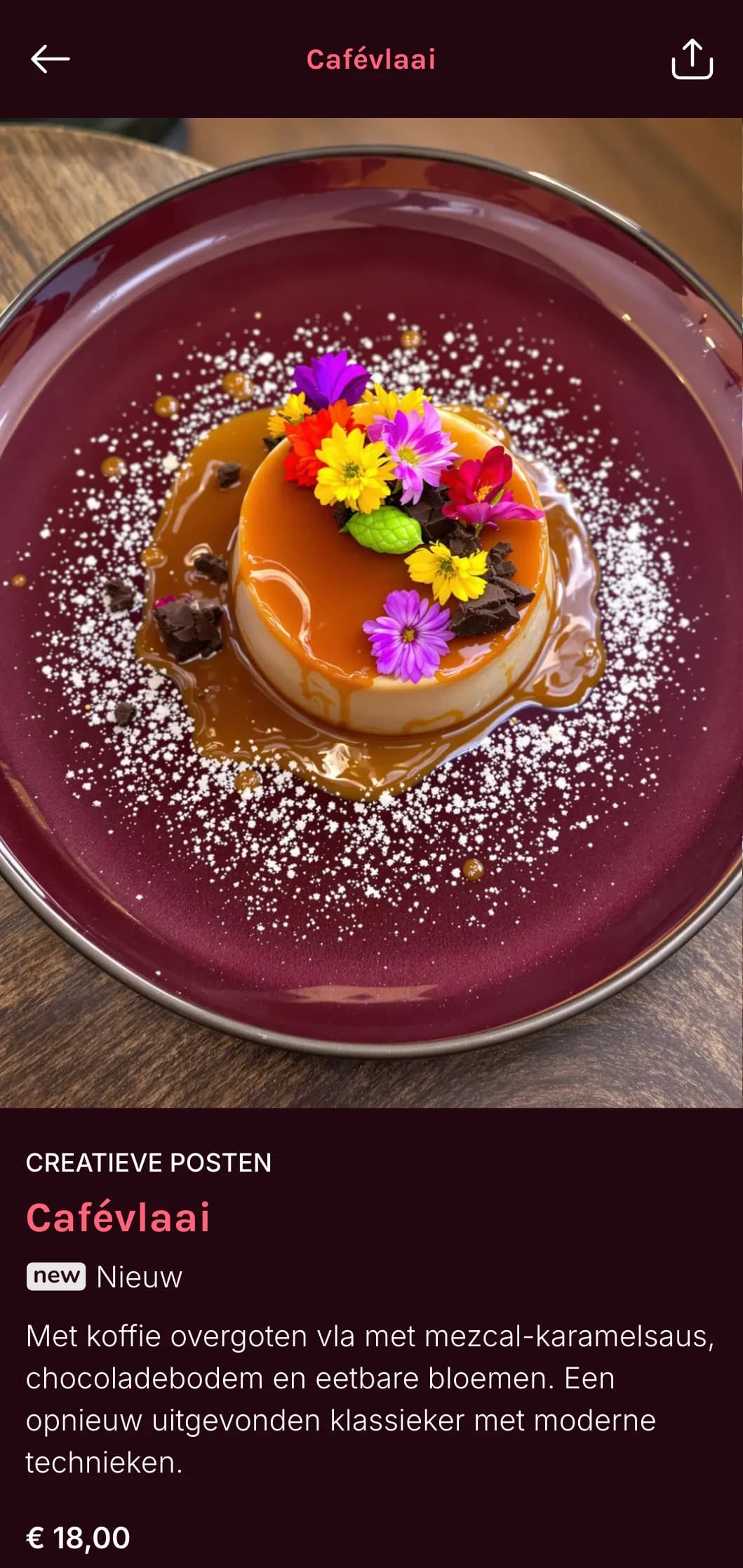 Modern en trendy taco-shopmenu met felroze accenten, creatieve fusiontaco's en eigentijdse interpretaties van klassiekers.