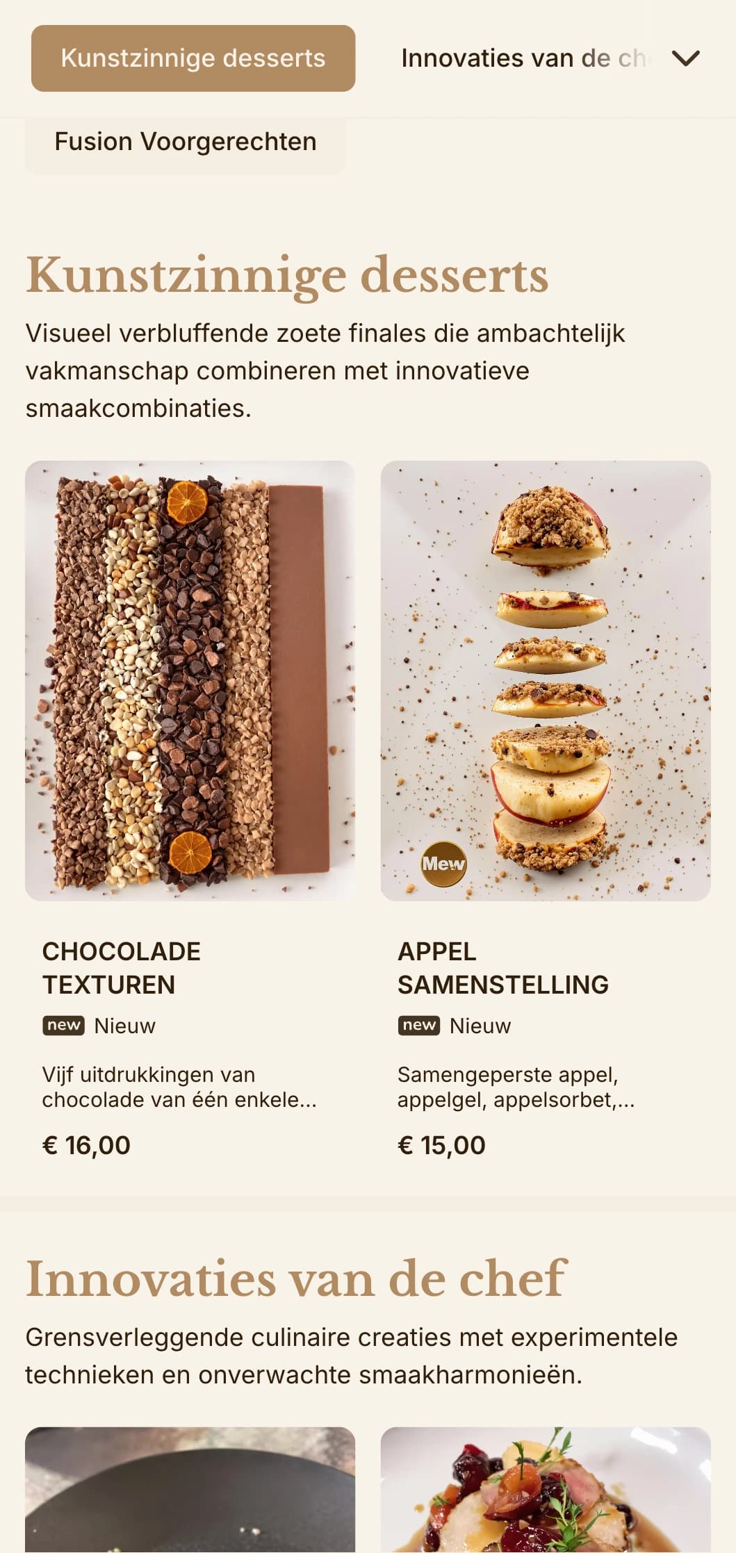 Verfijnde fusie van ambachtelijke esthetiek en gastronomische presentatie, ideaal voor innovatieve culinaire etablissementen.