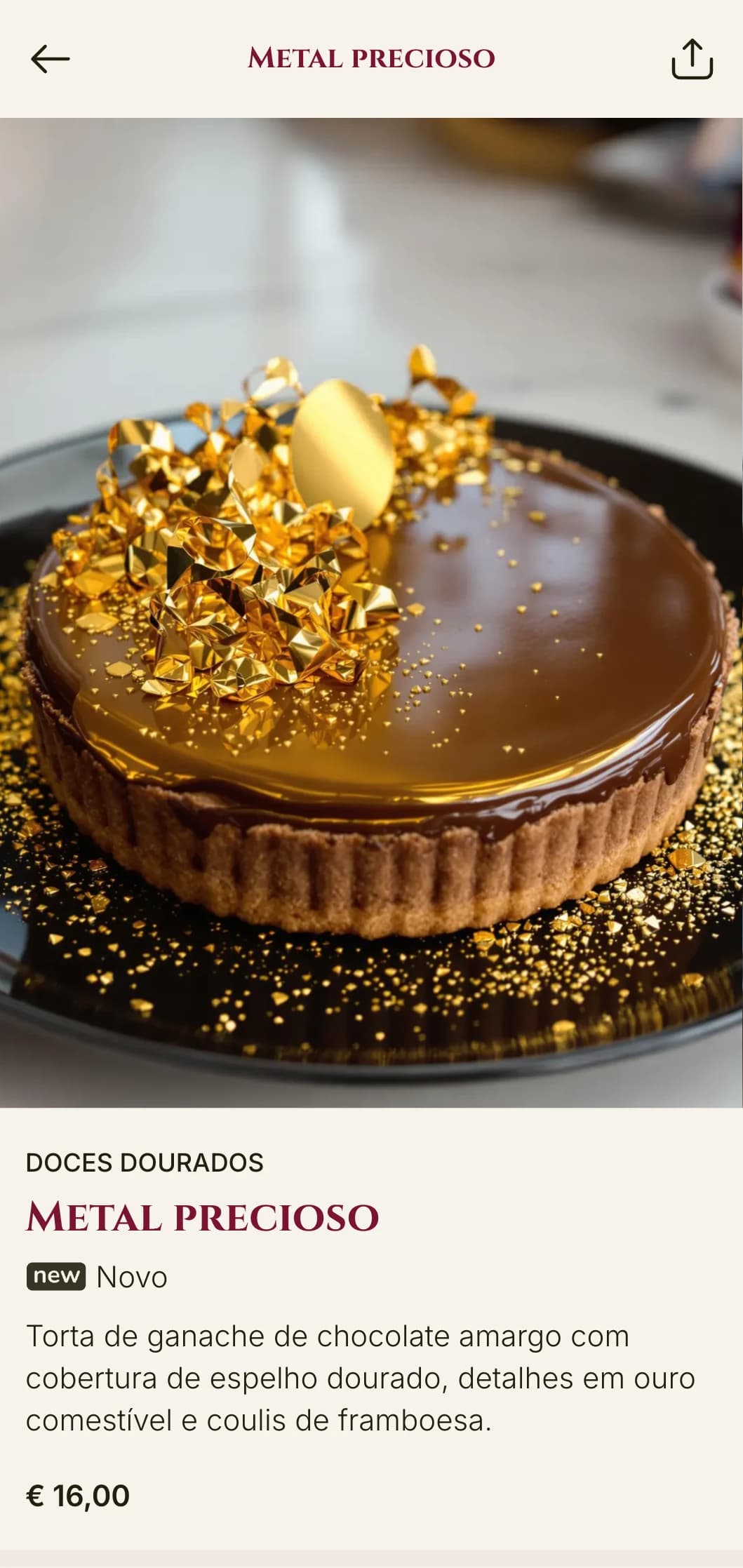 Experiência premium de hambúrguer padrão ouro com apresentação elegante e ingredientes exclusivos.