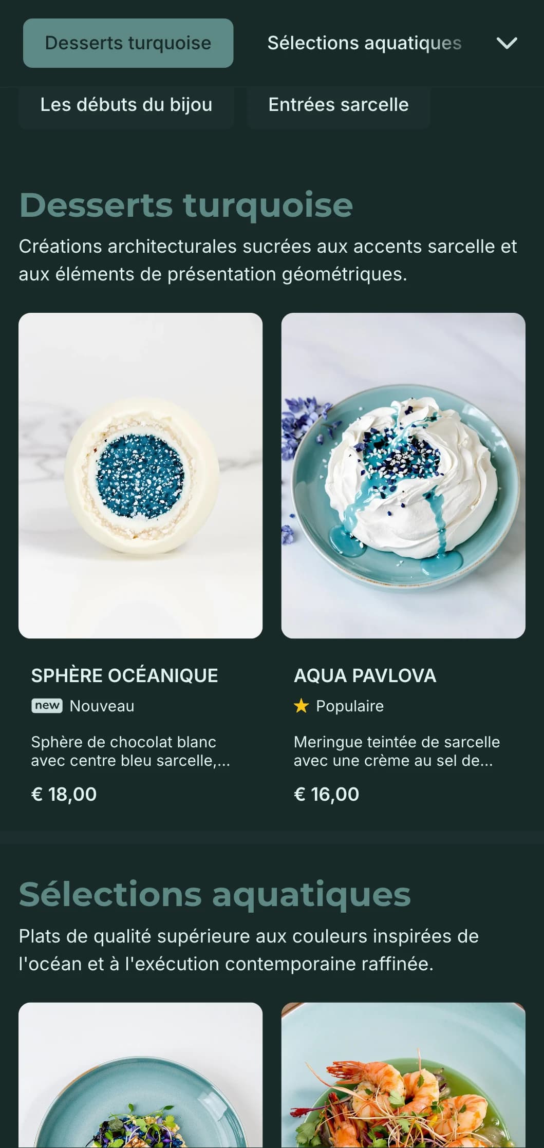 Concept moderne et sophistiqué avec de riches tons sarcelle et des éléments de luxe contemporains.