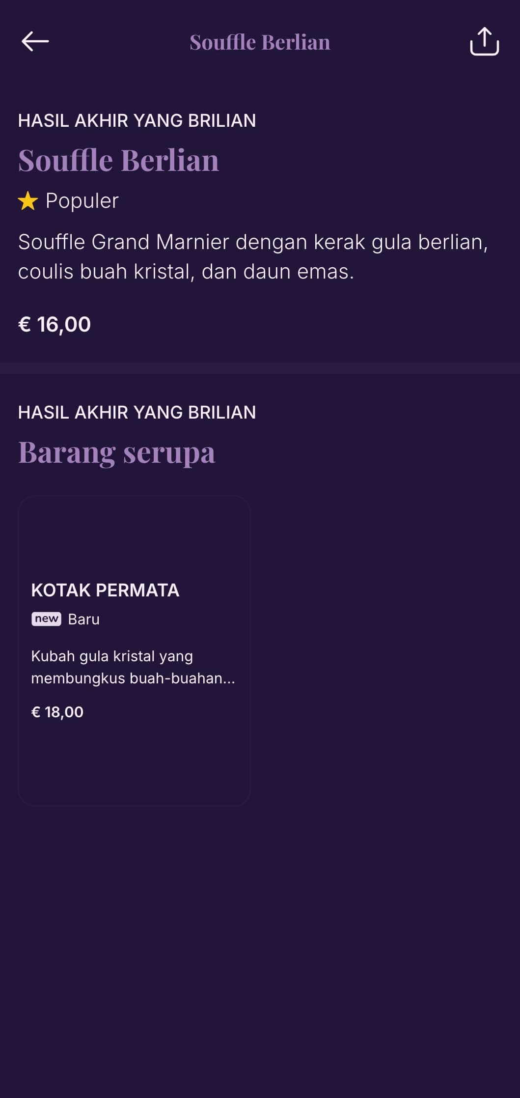 Kemewahan yang memukau terinspirasi dari ballroom istana yang megah, menampilkan elemen kristal dan estetika klasik yang halus.