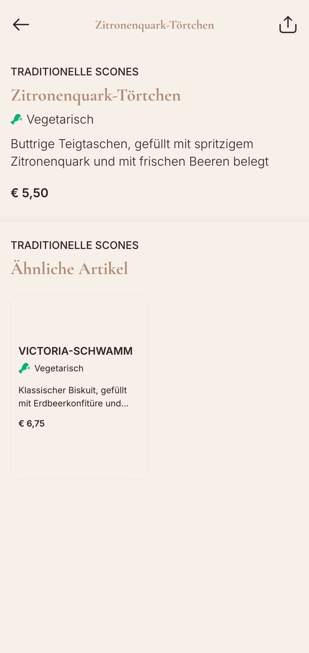 Elegantes Vintage-Design mit zarten Elementen für traditionelle Tearooms und Konditoreien.