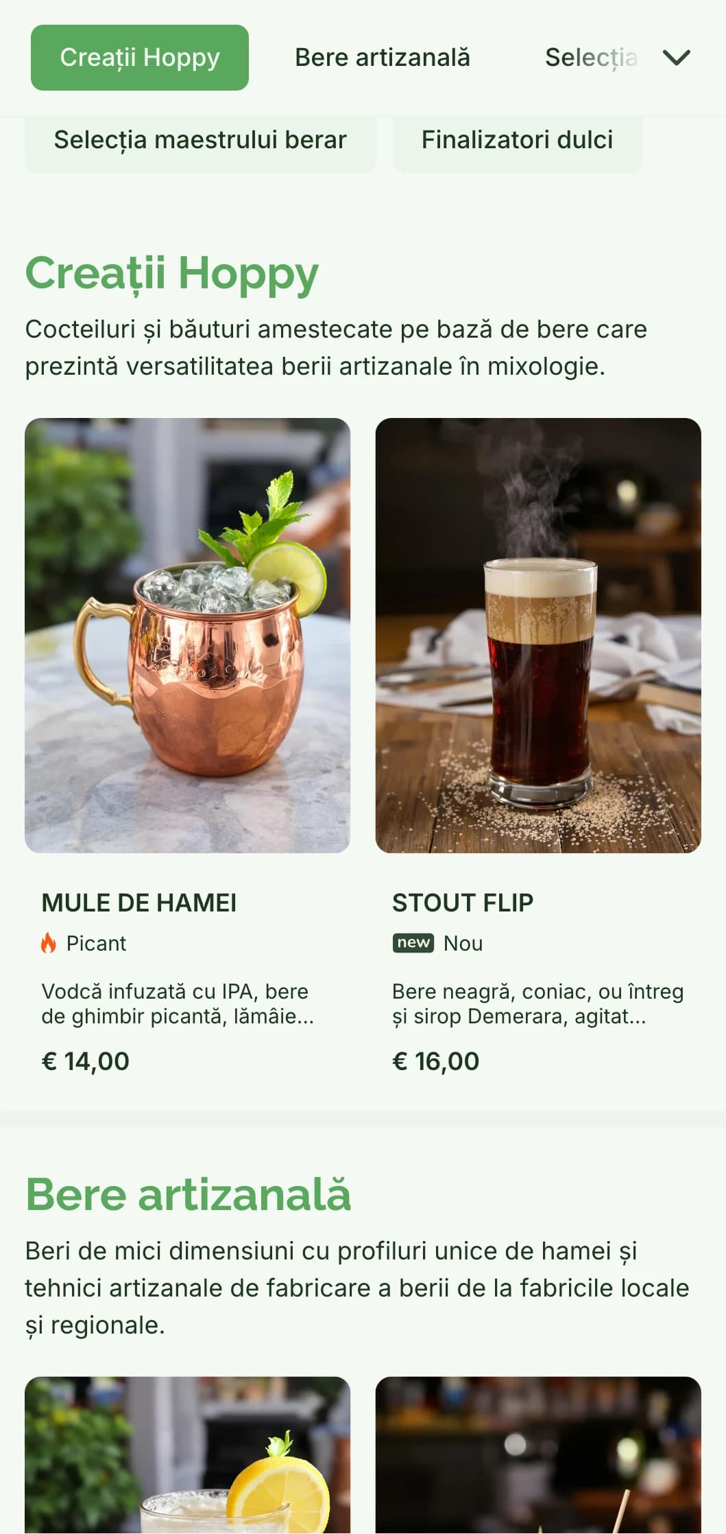 Un design de meniu rustic, dar rafinat, pentru baruri de bere artizanală și brewpubs, cu tonuri naturale și texturi inspirate din lemn.