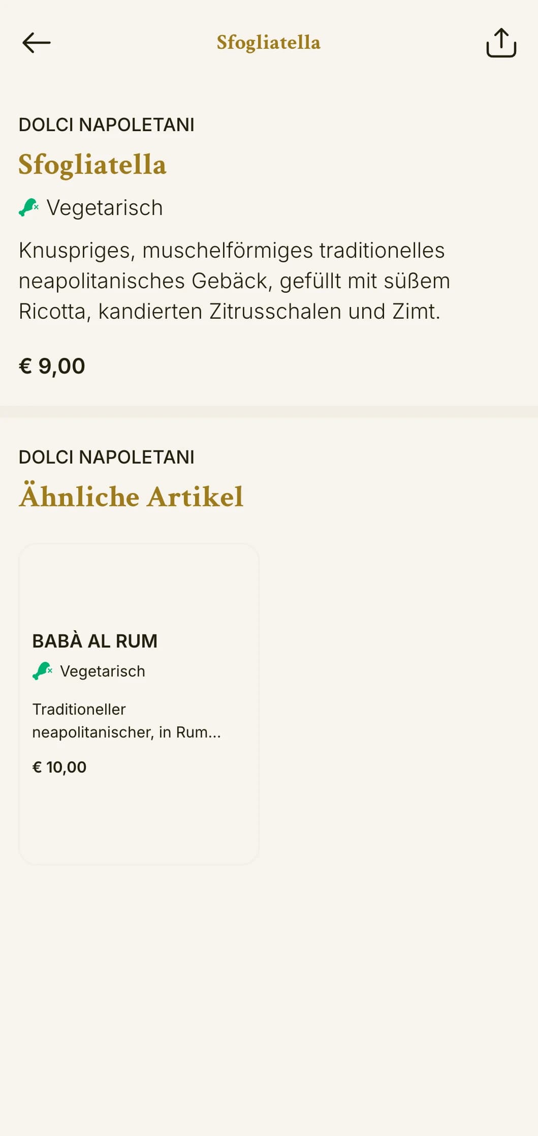 Traditionelles neapolitanisches Pizzamenü mit klassischem italienischem Design und warmen Farben.