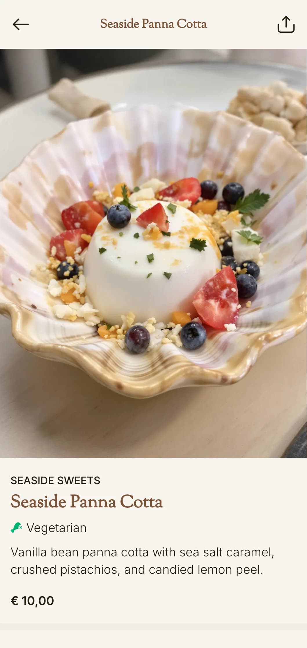 Mediterranean coastal-inspired pizza menu with seafood elements and classic design.