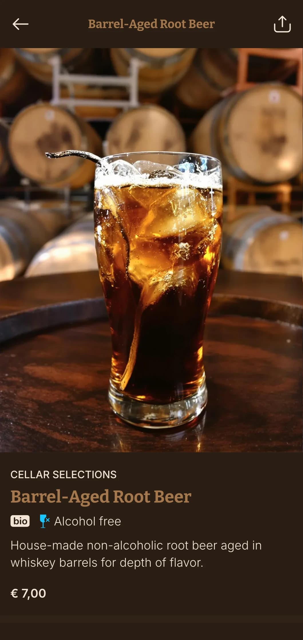 Brown wood-inspired design for craft beer and whiskey establishments.