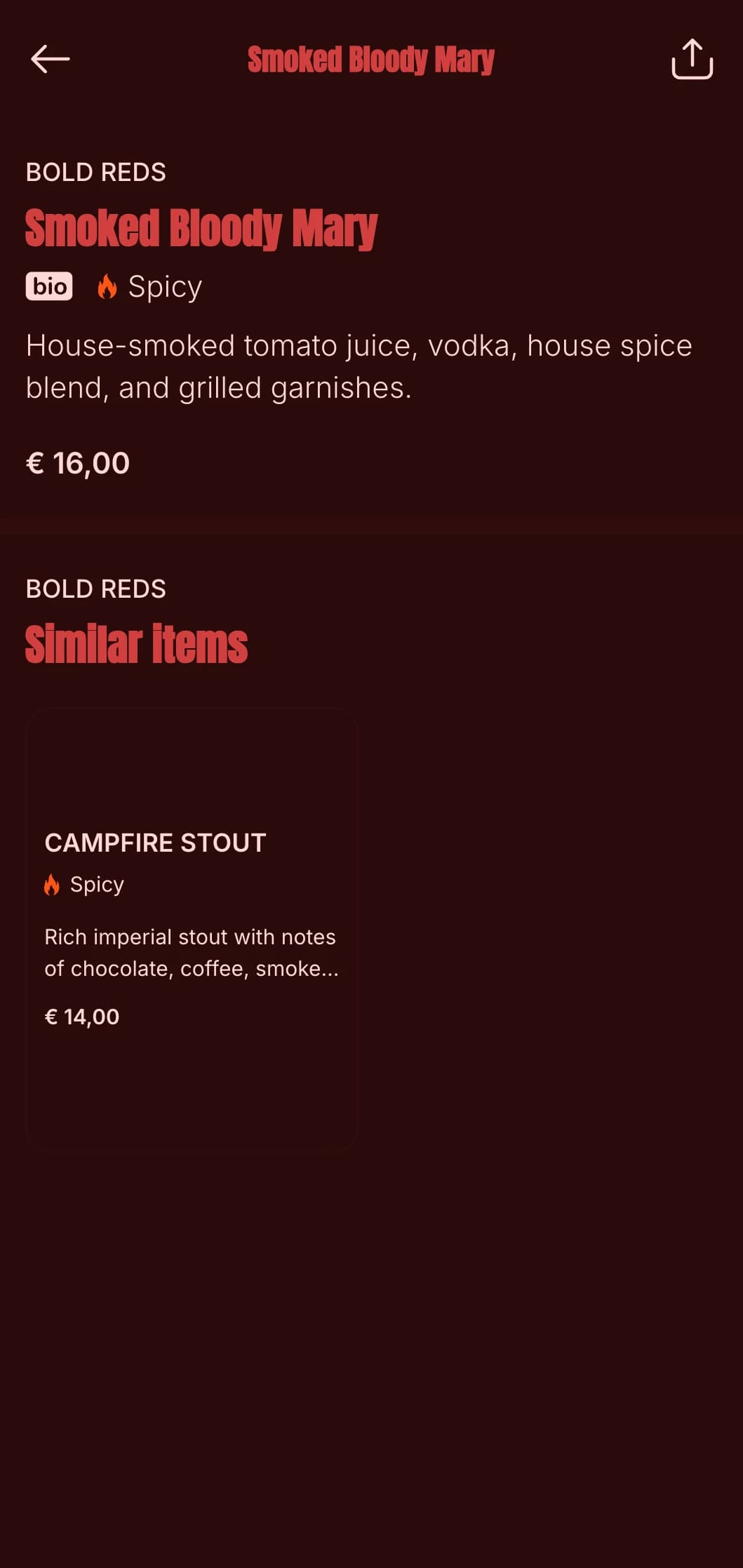 Strong red design with smoke and fire elements for barbecue and whiskey venues.