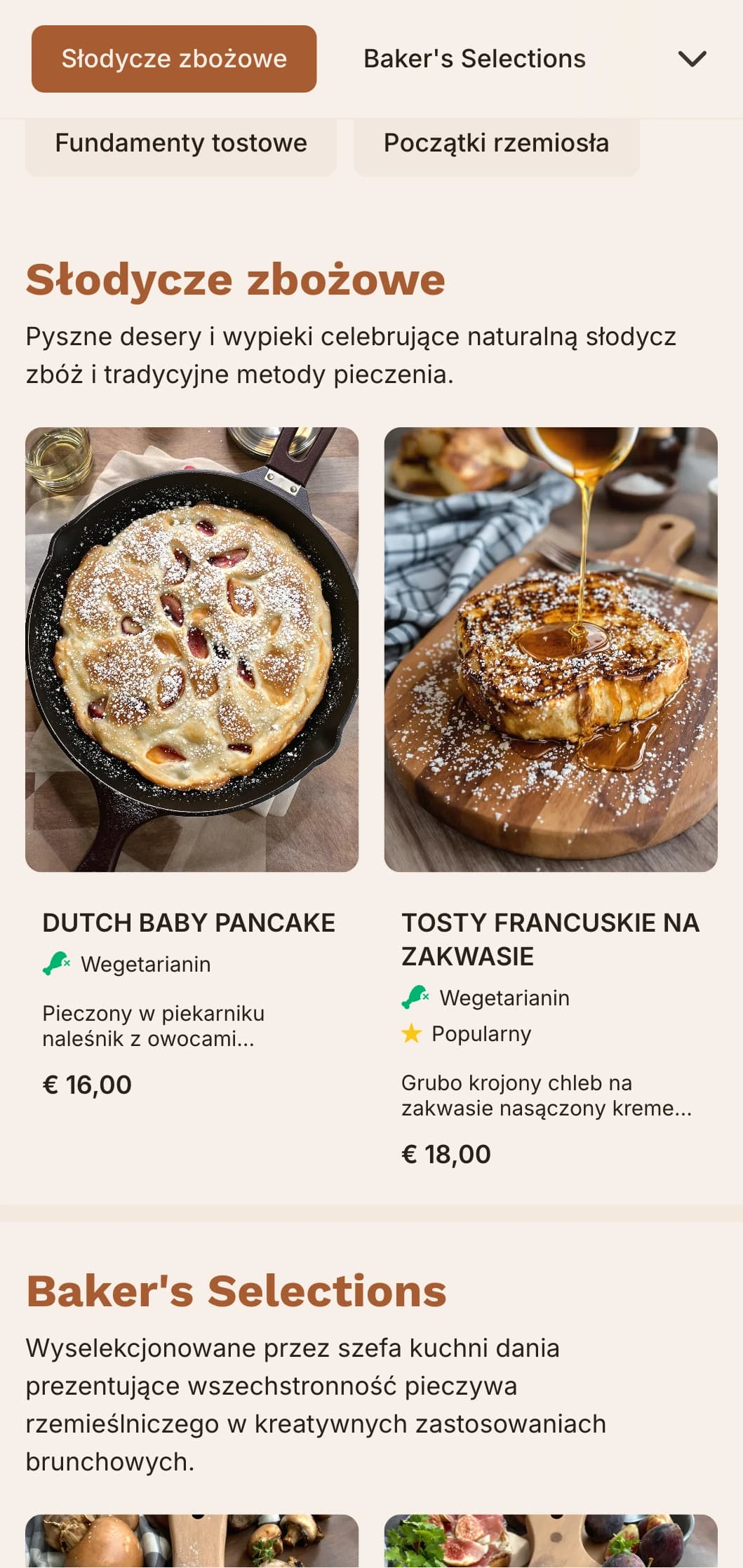 Współczesny szablon brunchowy skupiający się na rzemieślniczym pieczywie i dodatkach, odpowiedni dla rzemieślniczych kawiarni i piekarni.